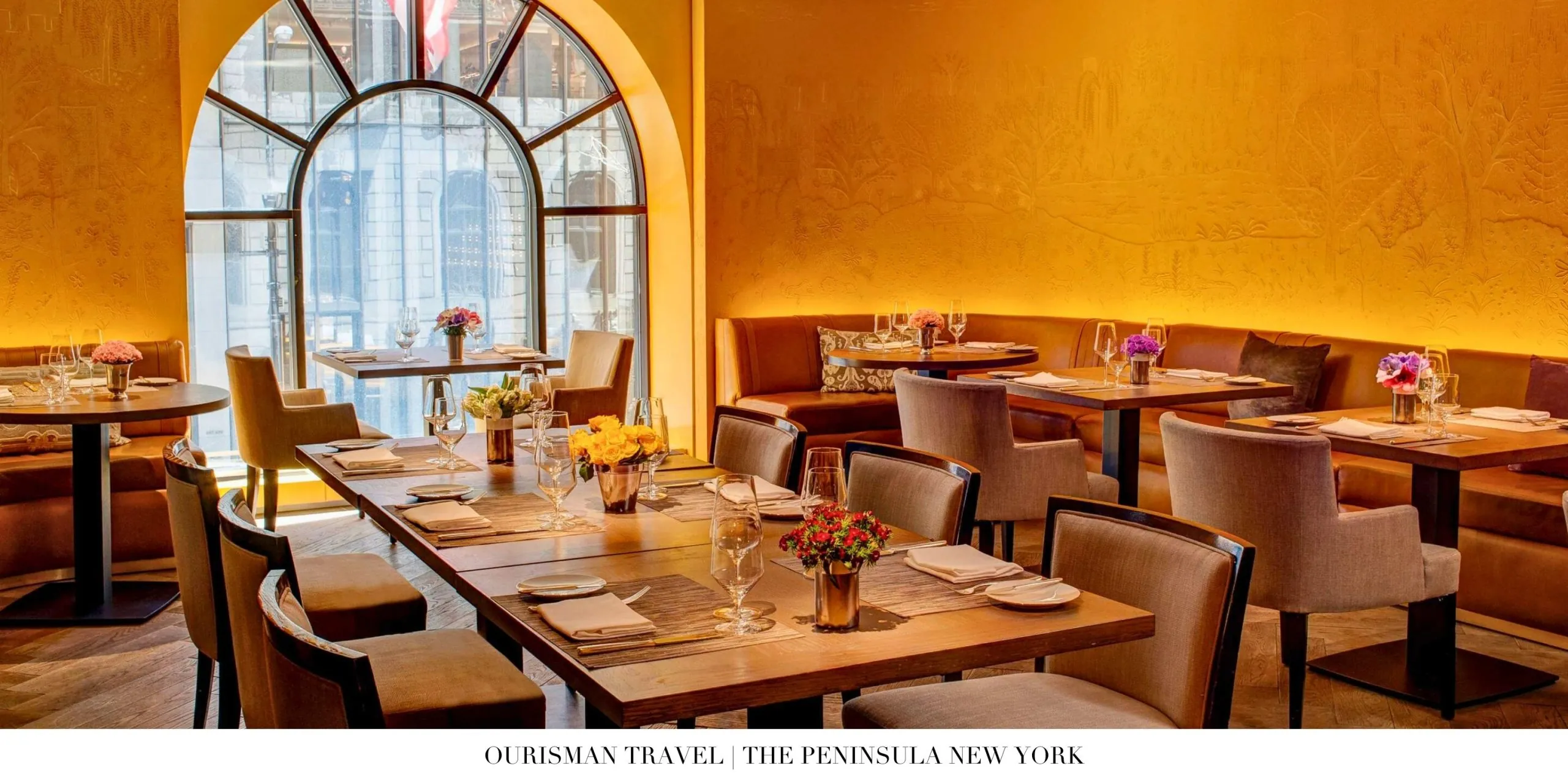 Refined dining experience at The Peninsula New York restaurant
