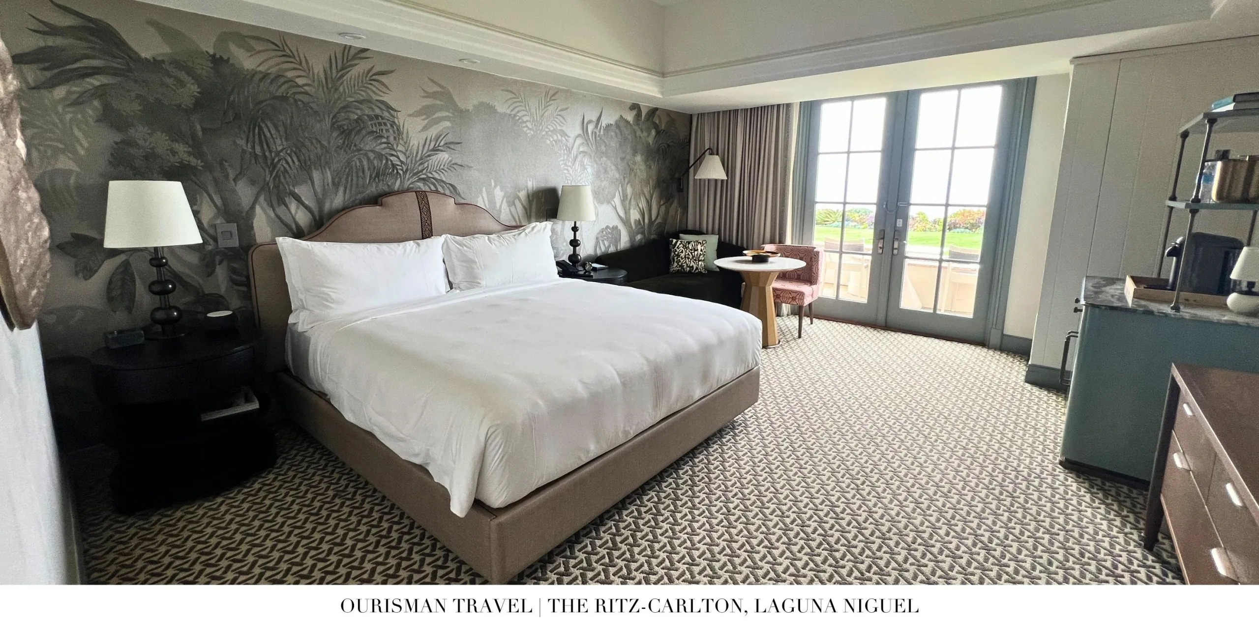 Relaxing interior of an ocean view room at The Ritz-Carlton, Laguna Niguel