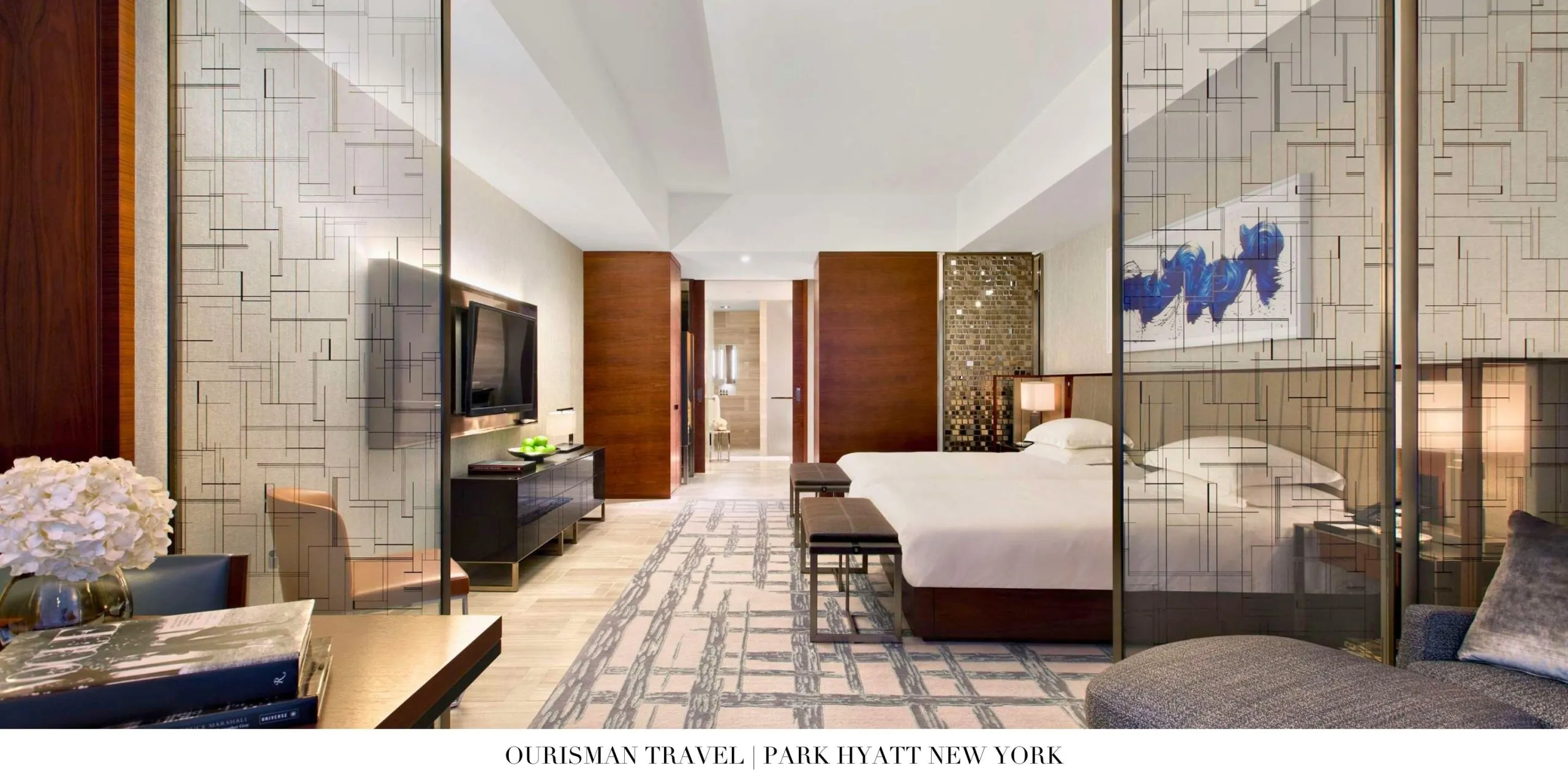 Modern suite interior at Park Hyatt New York luxury hotel
