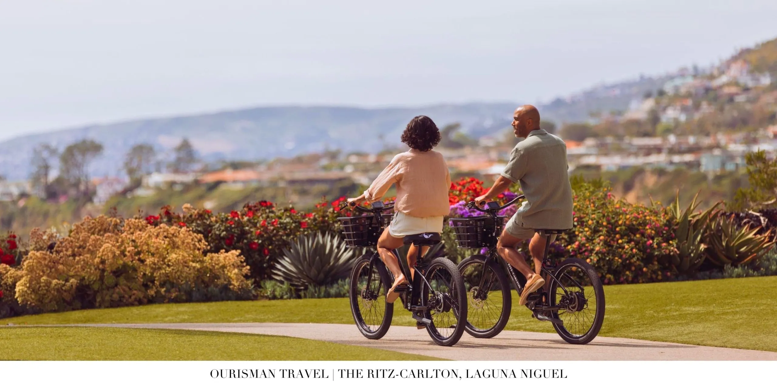 Biking along the coast near The Ritz-Carlton, Laguna Niguel