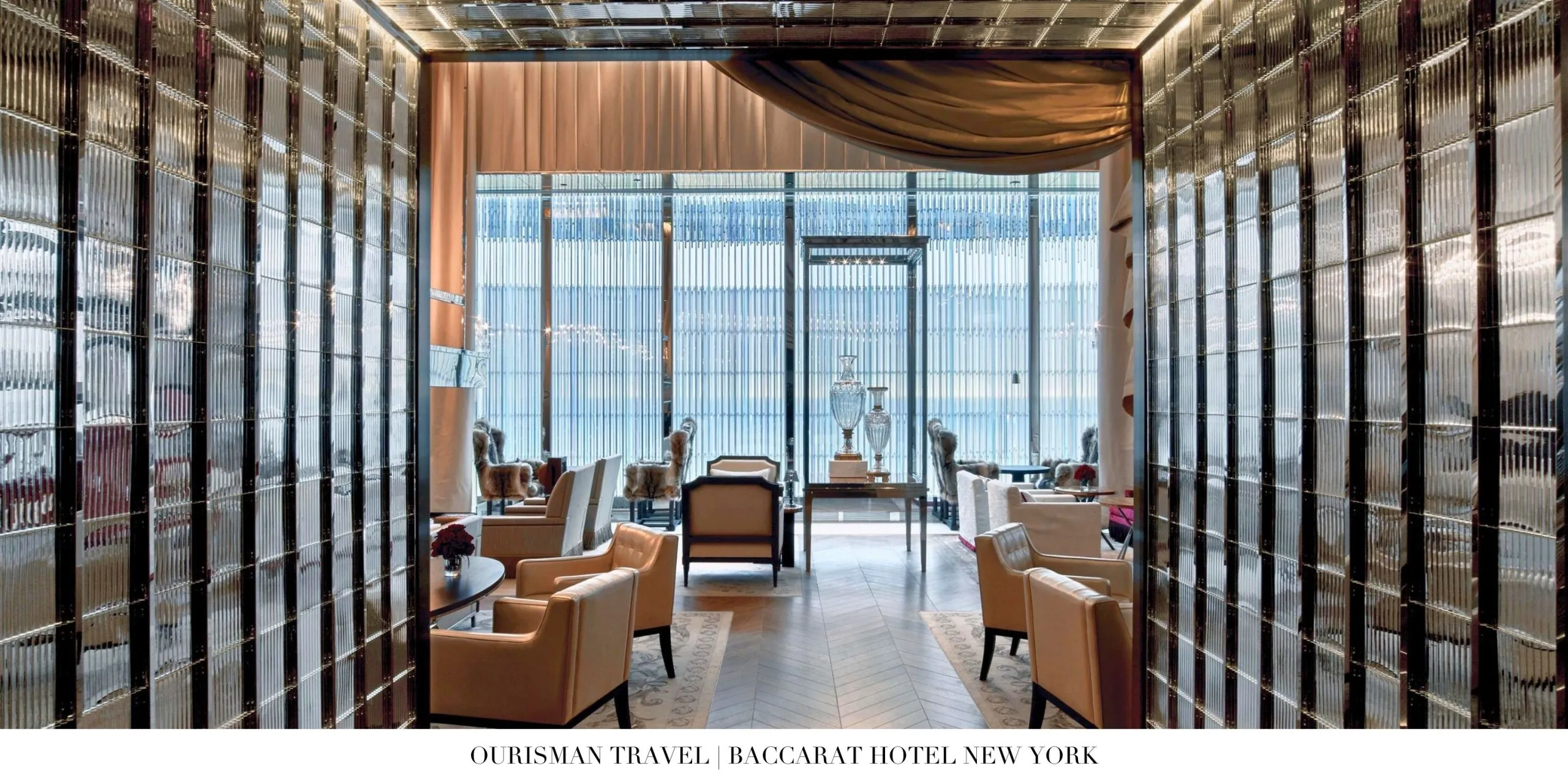 Dining room with luxurious decor at Baccarat Hotel New York