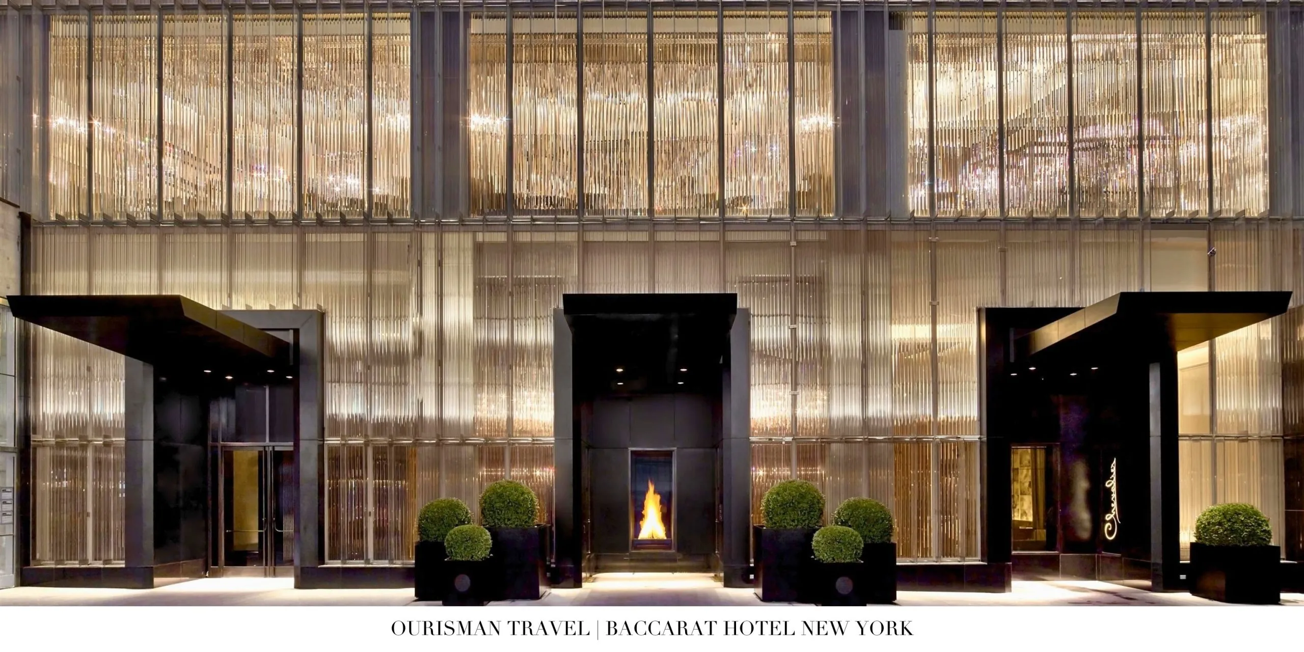 Exterior view of Baccarat Hotel New York on West 53rd Street