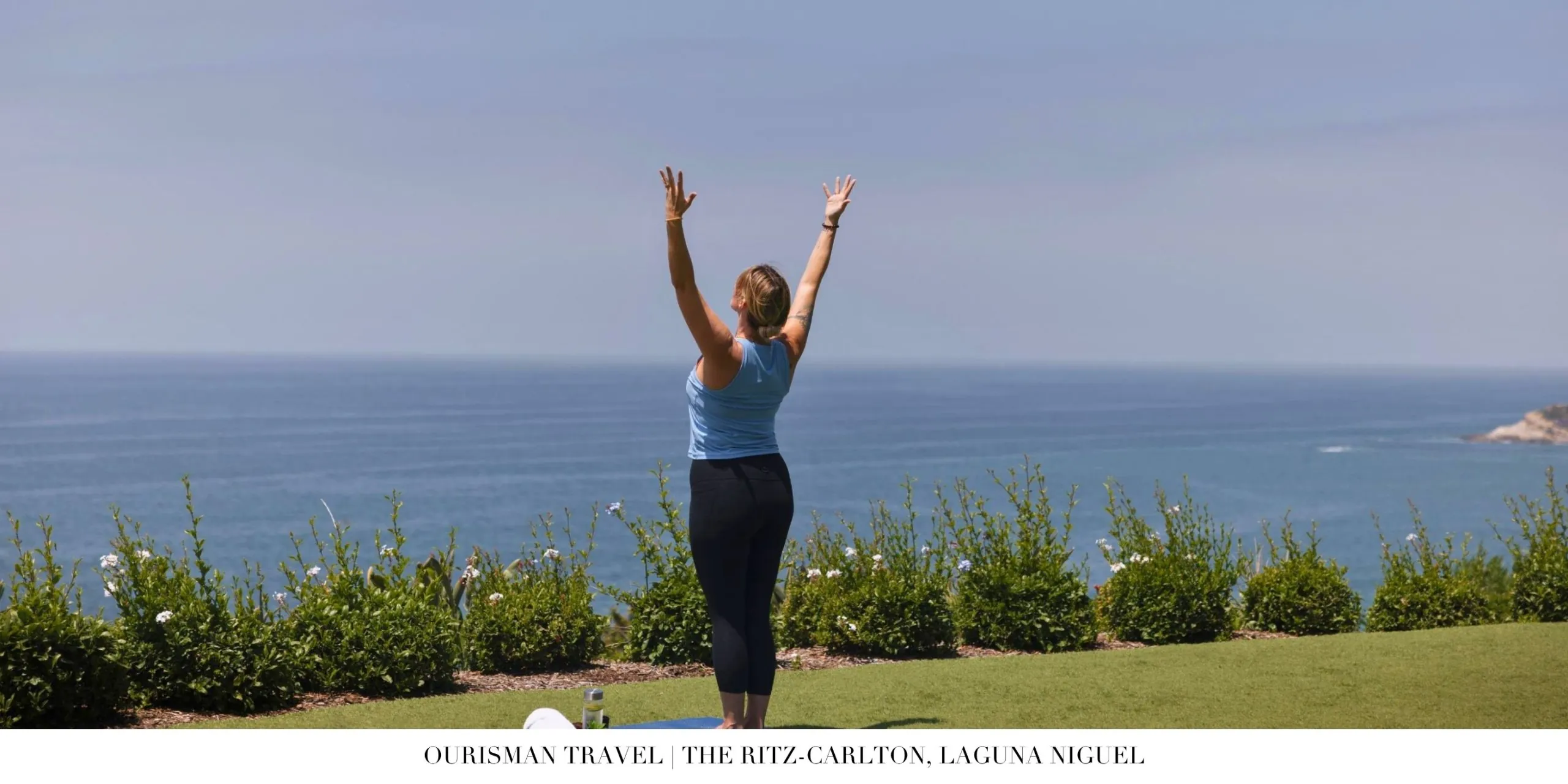 Outdoor yoga session at The Ritz-Carlton, Laguna Niguel