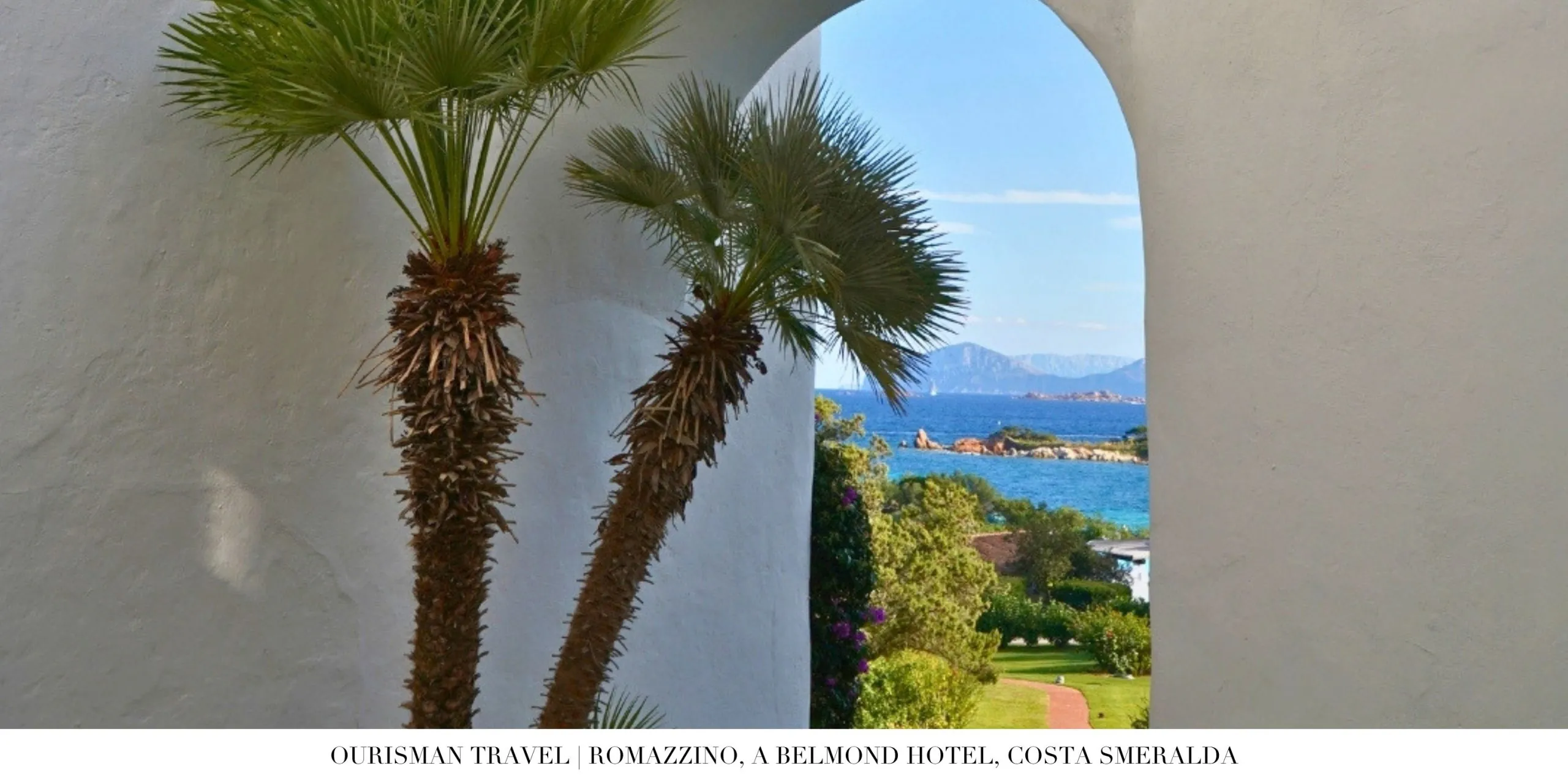 Sea-view guest room at Romazzino, A Belmond Hotel with private terrace and natural light