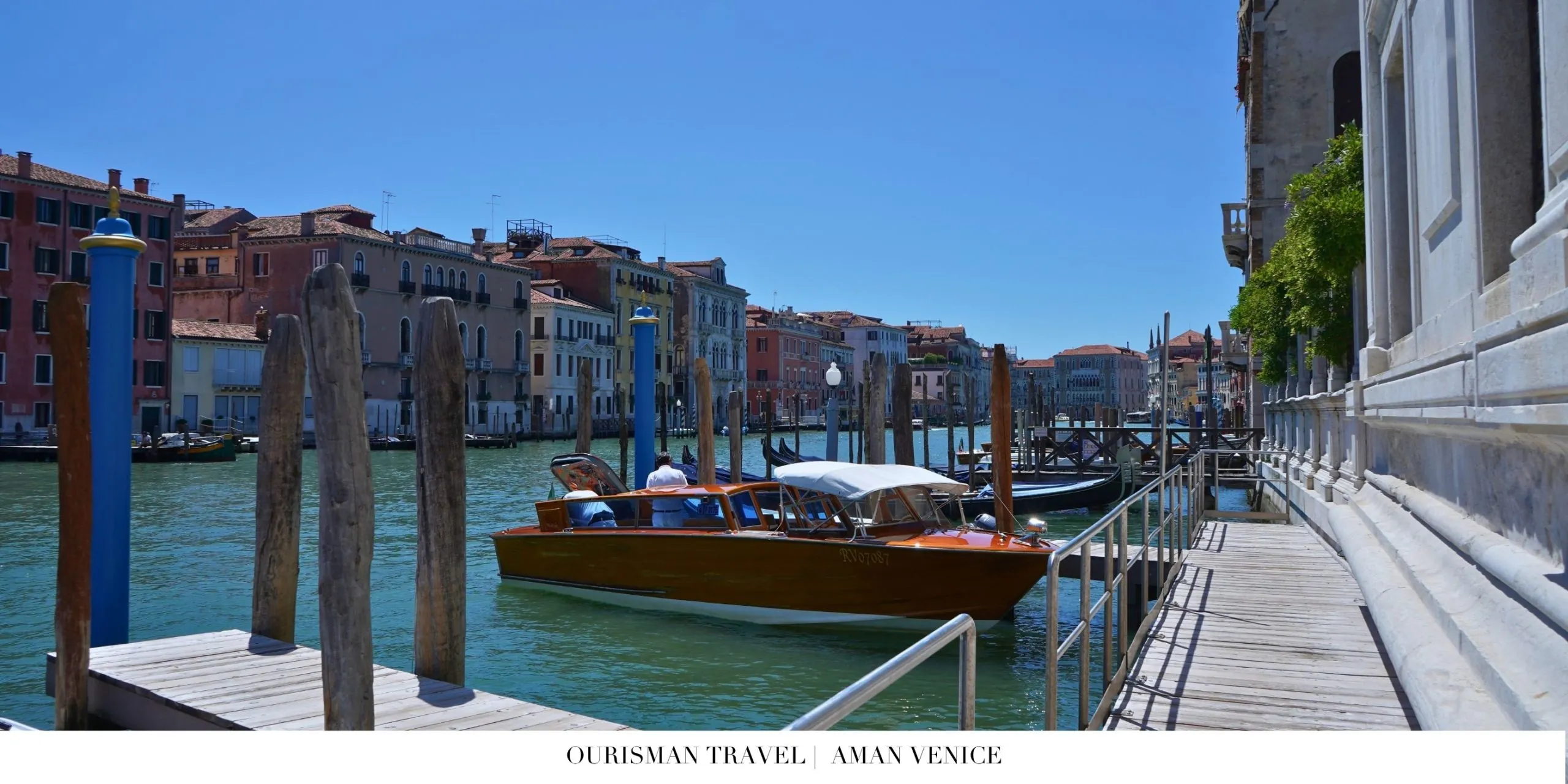 Waterfront view of Aman Venice along the Grand Canal