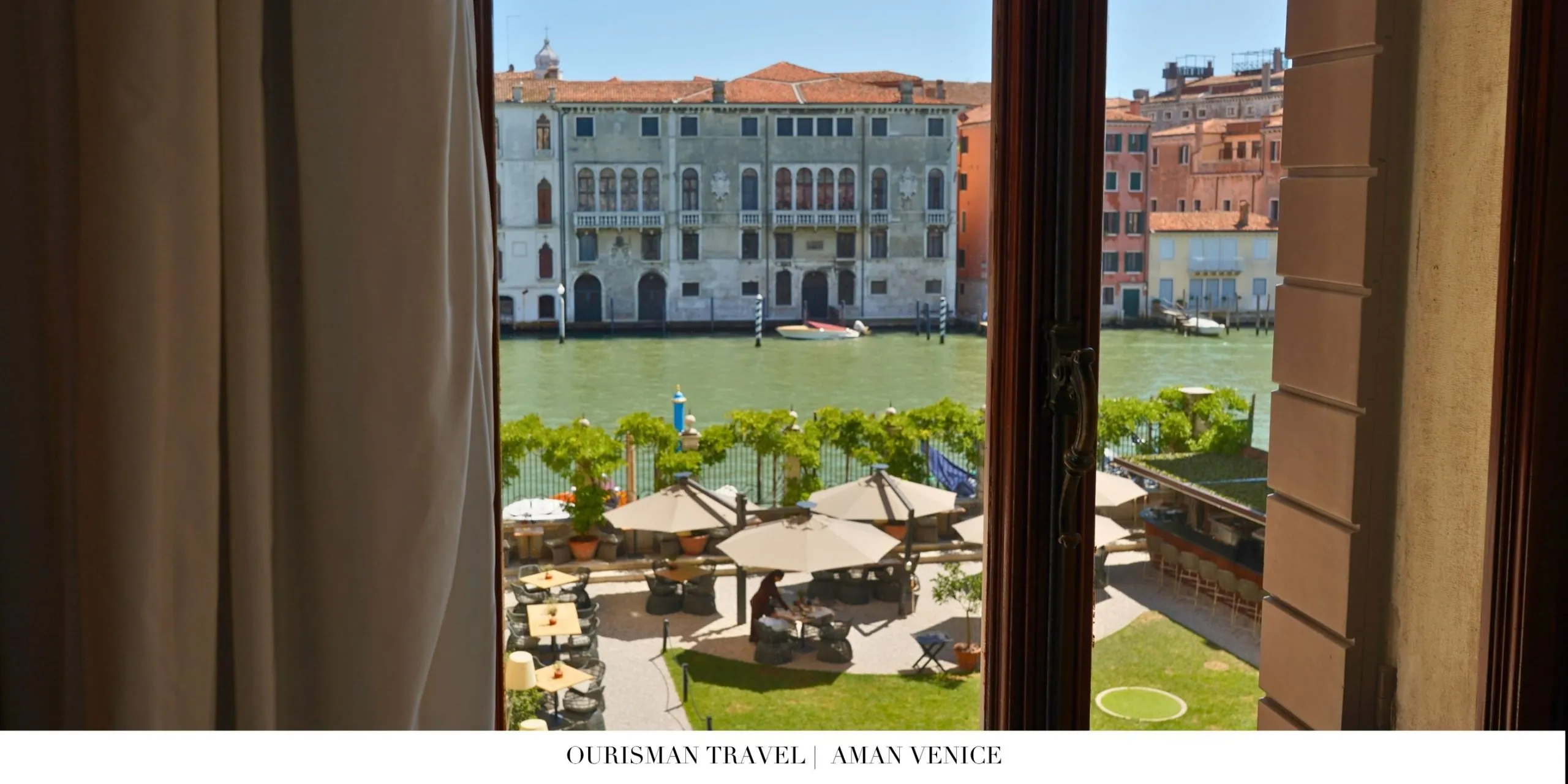 Aman Venice bathroom with intricate detailing and modern amenities