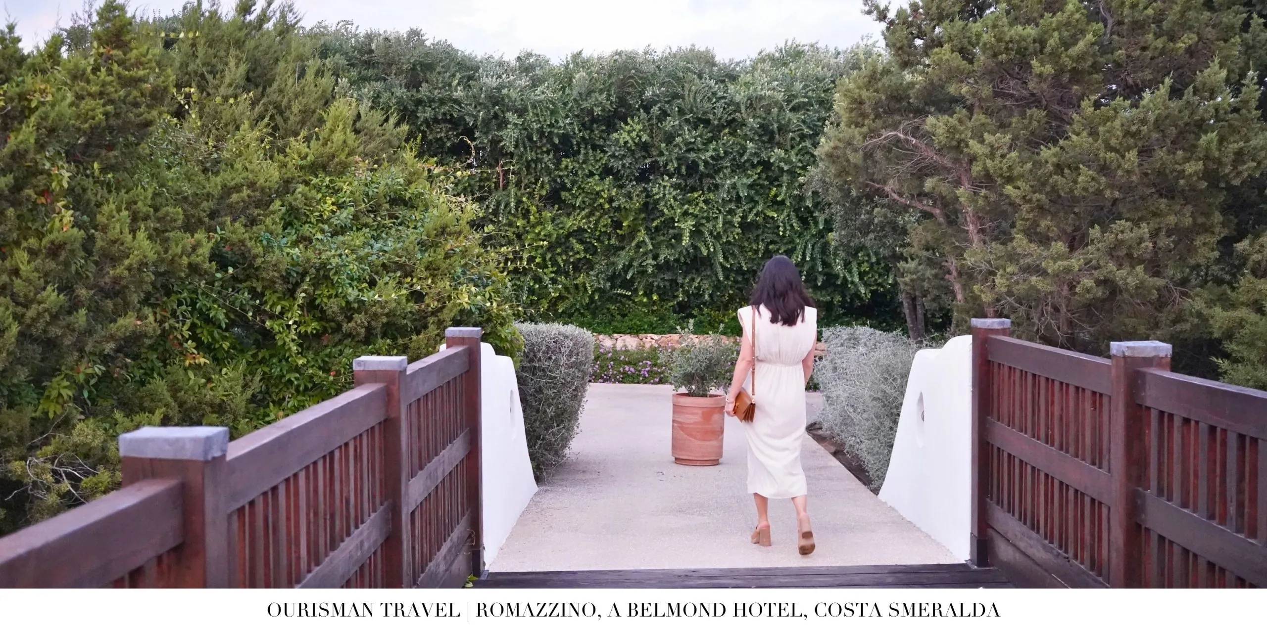 Pathway leading from Romazzino Belmond to the private beach