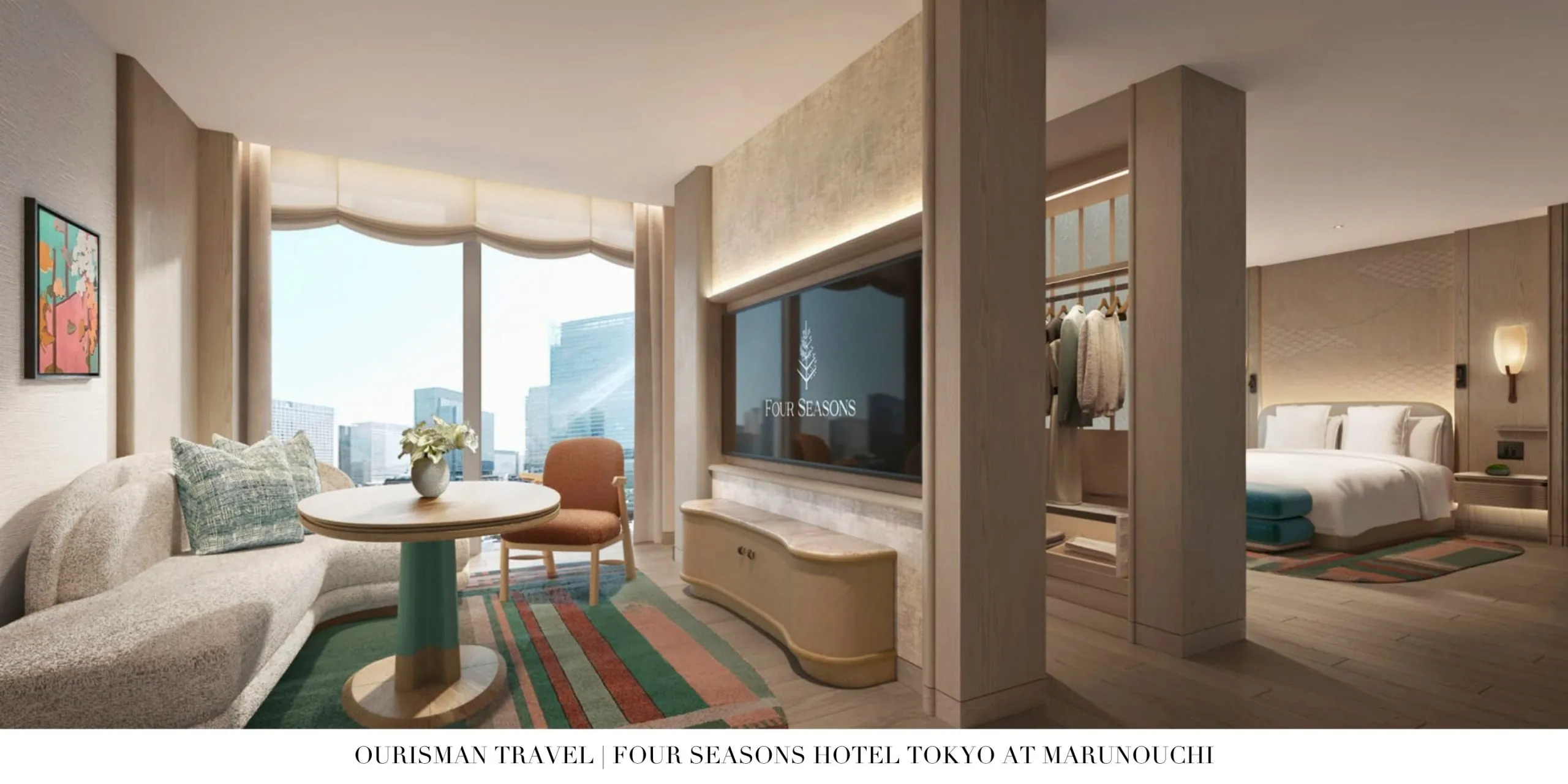 Intimate luxury boutique feel at Four Seasons Marunouchi with personalized service and views over Tokyo Station