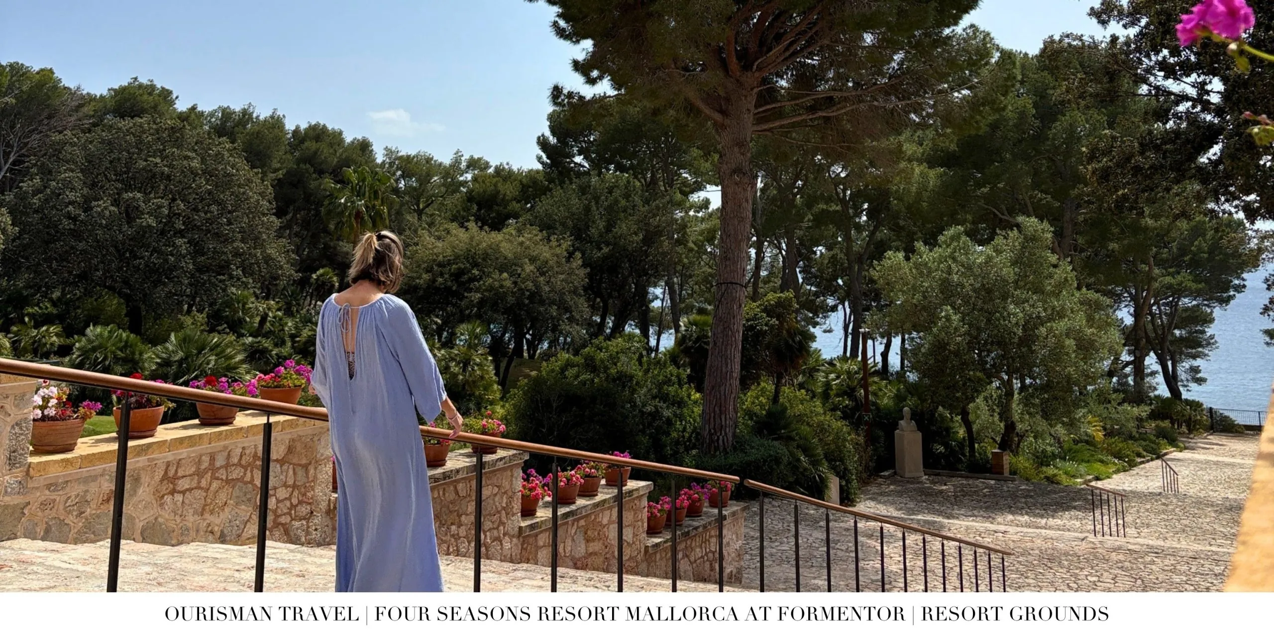 Walking path through the pine forests at Four Seasons Resort Mallorca at Formentor