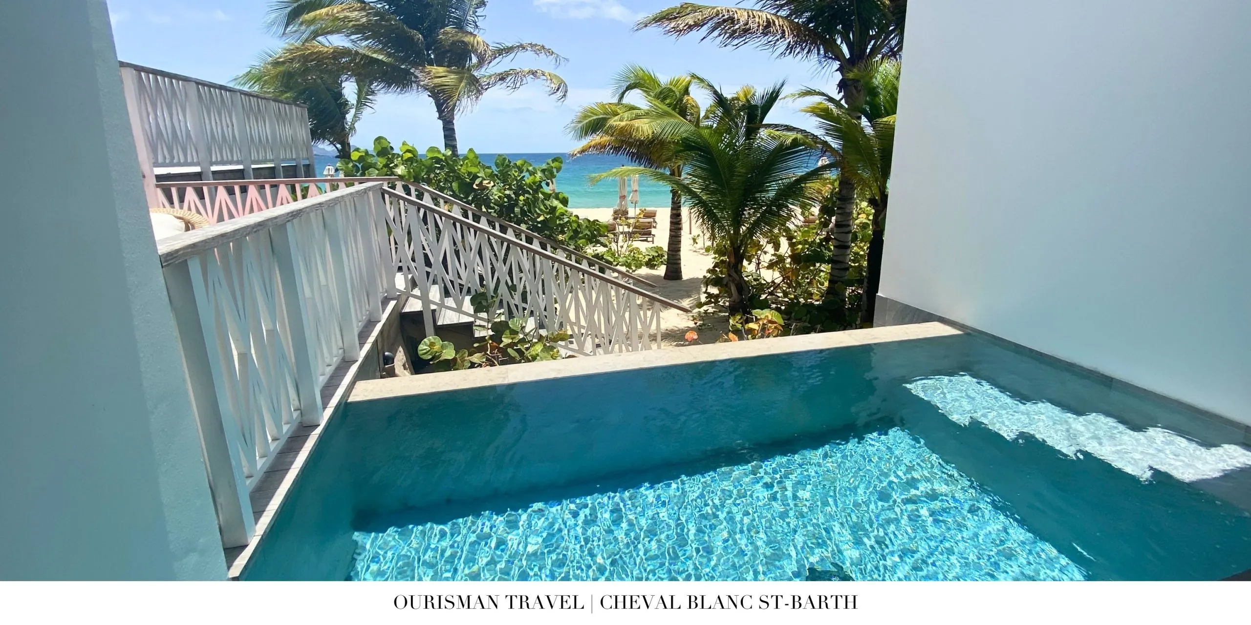 Ocean view from a guest room at Cheval Blanc St-Barth