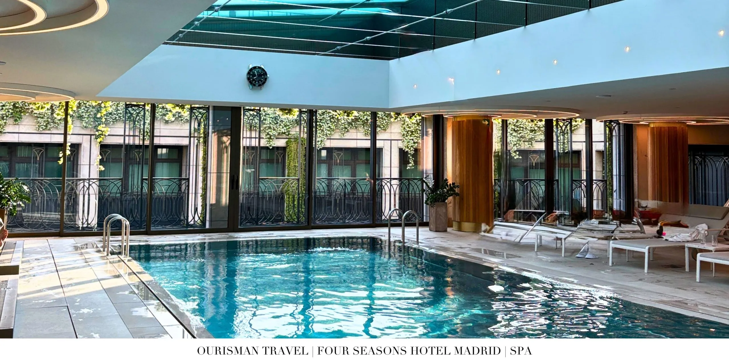 Indoor pool at Four Seasons Madrid