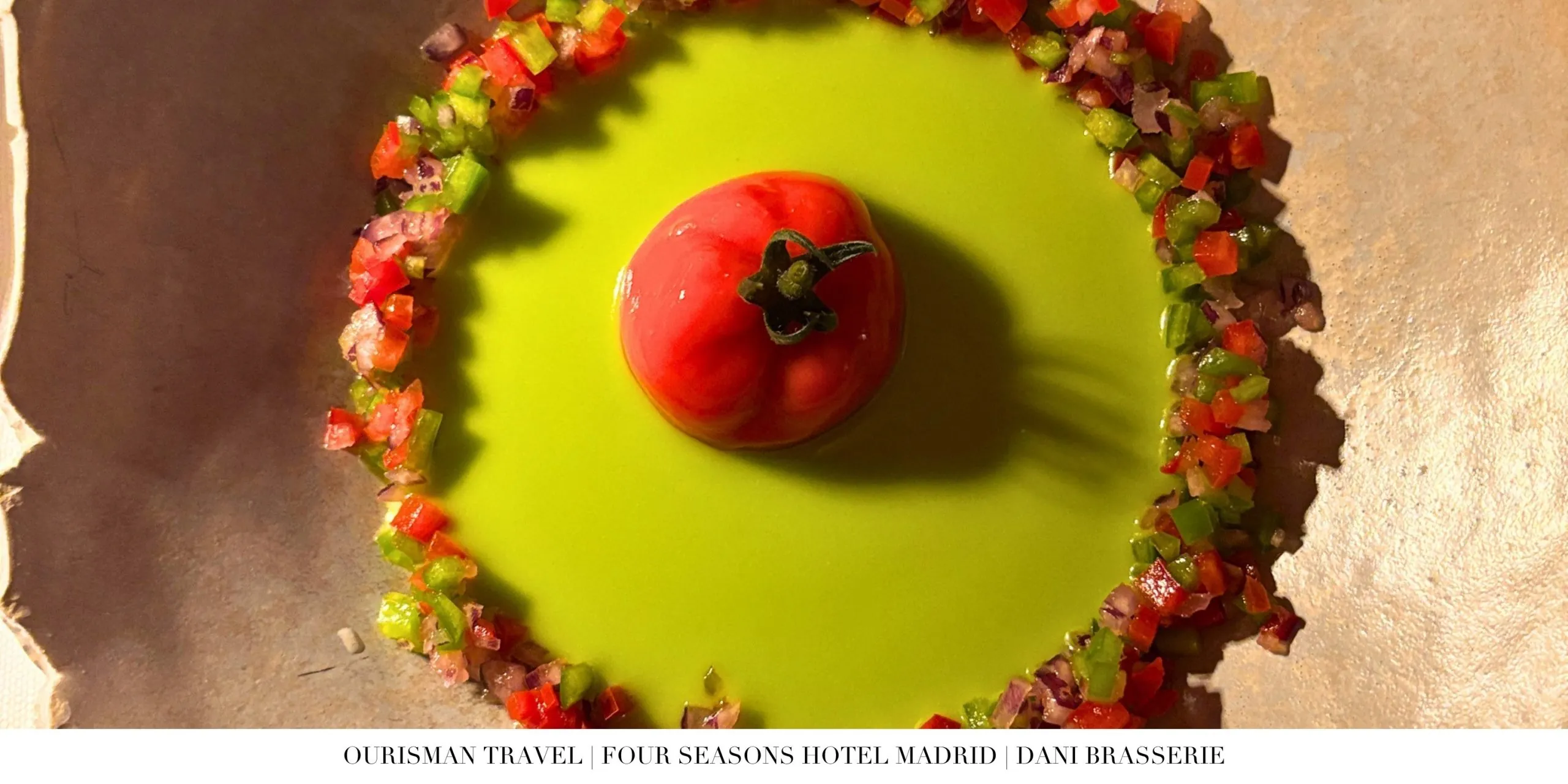 Seasonal menu at Dani Brasserie Madrid
