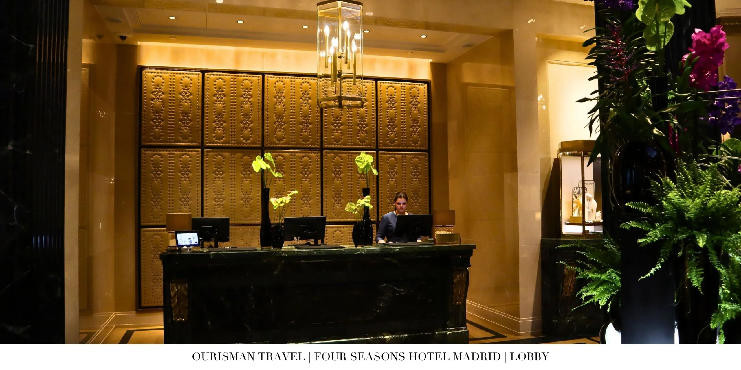 Guest reception area at Four Seasons Madrid