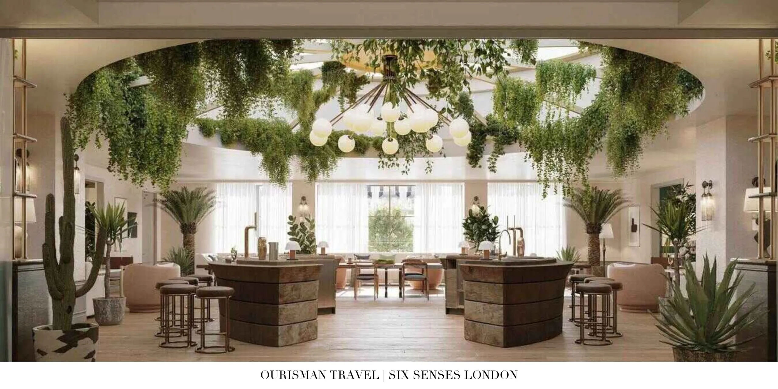 Elegant dining room at Six Senses London