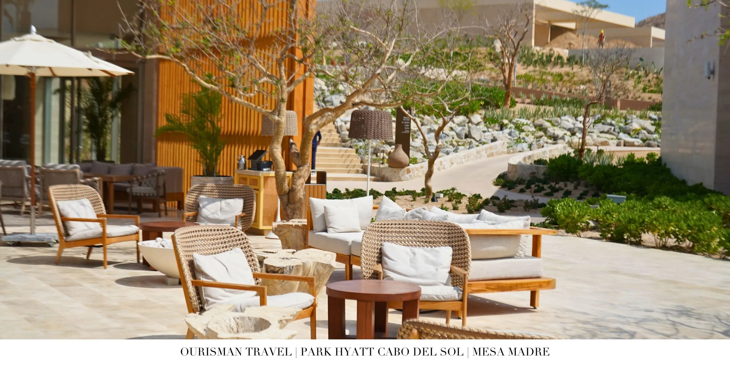 Open-air dining at Mesa Madre at Park Hyatt Cabo del Sol.