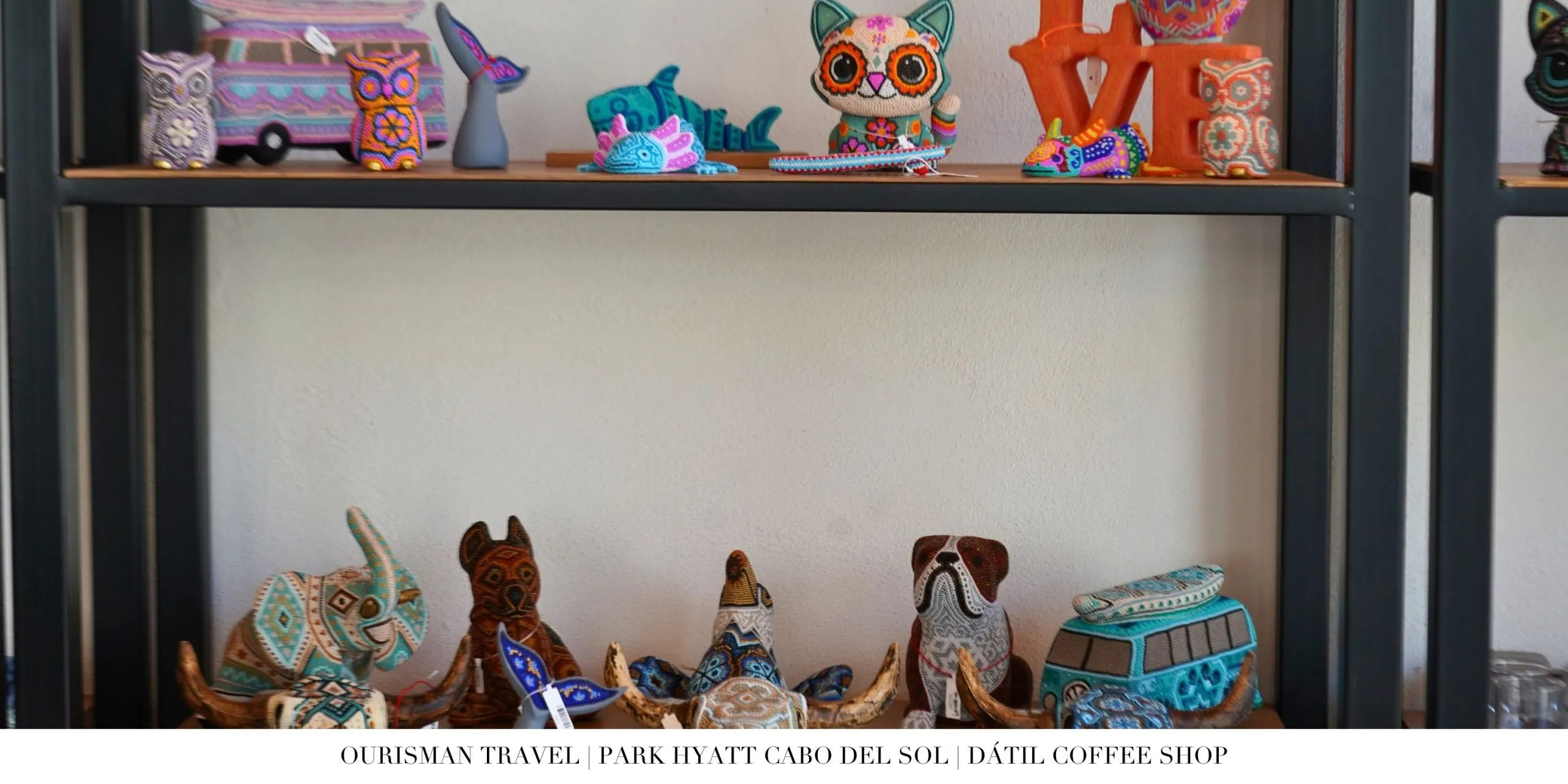 Curated retail boutique at Dátil at Park Hyatt Cabo del Sol.
