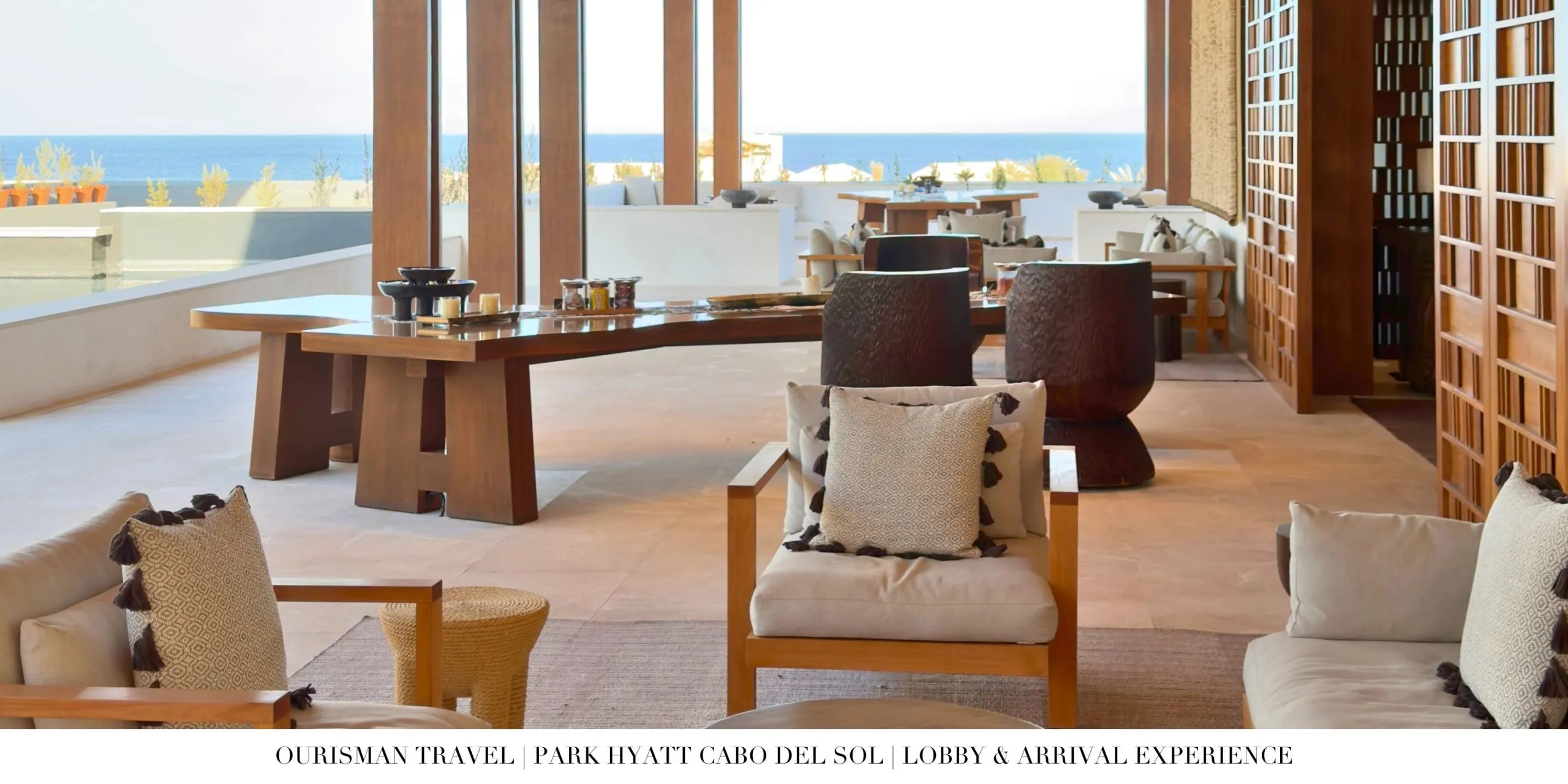 First impression of Park Hyatt Cabo del Sol with modern coastal design.