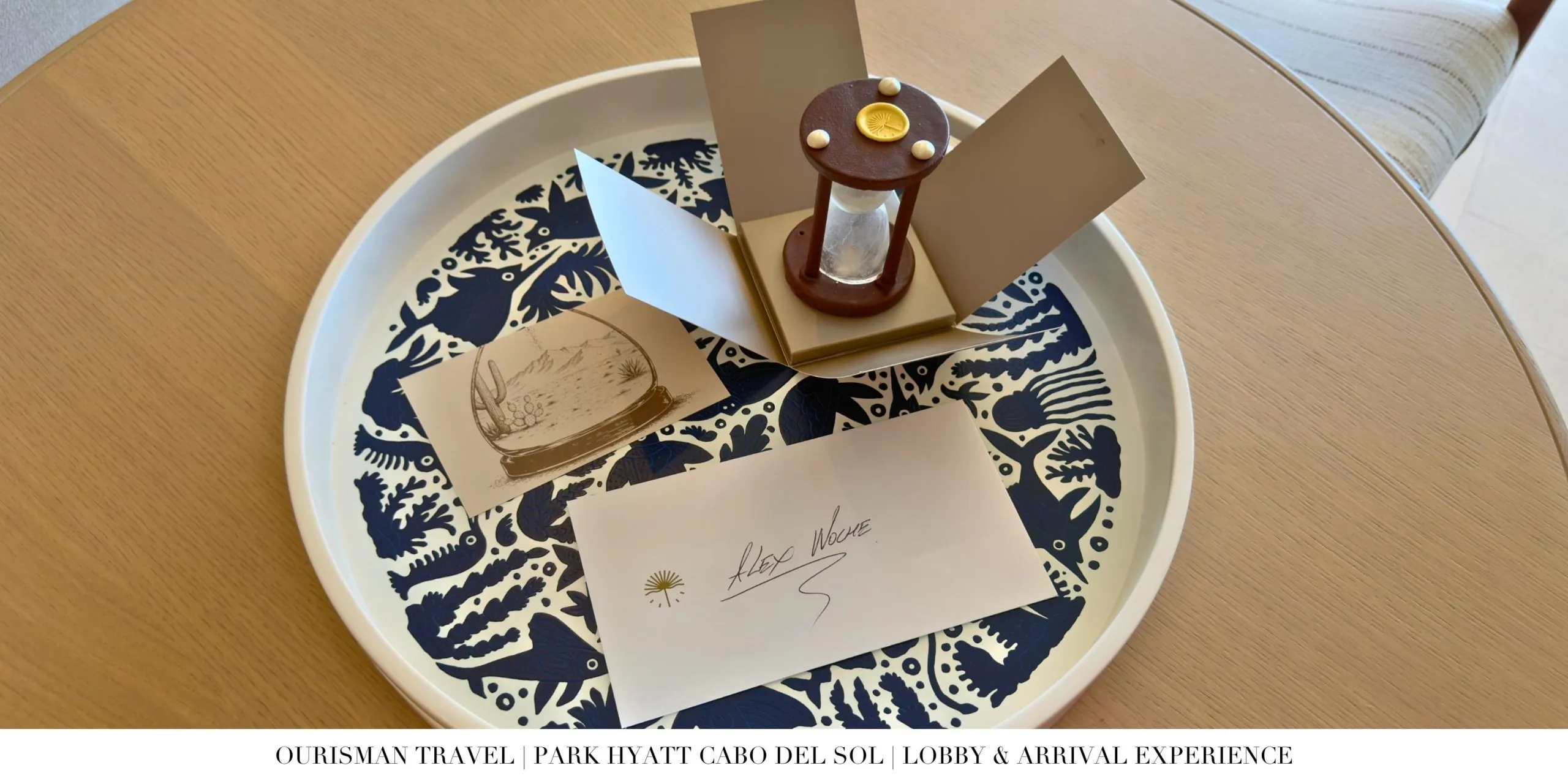 Chocolate welcome amenity awaiting guests at Park Hyatt Cabo del Sol.