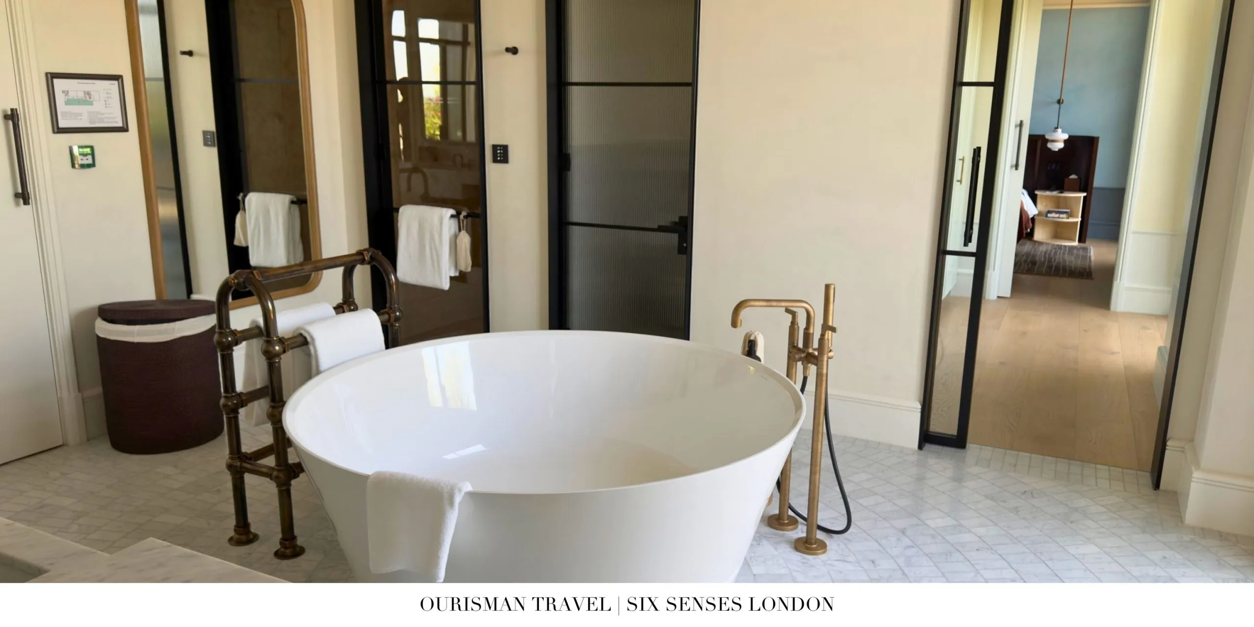 Freestanding bathtub at Six Senses London