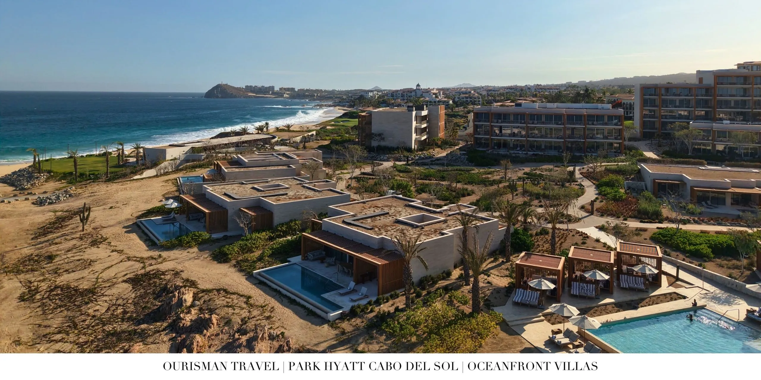 Luxury oceanfront villa at Park Hyatt Cabo del Sol featuring spacious indoor-outdoor living.