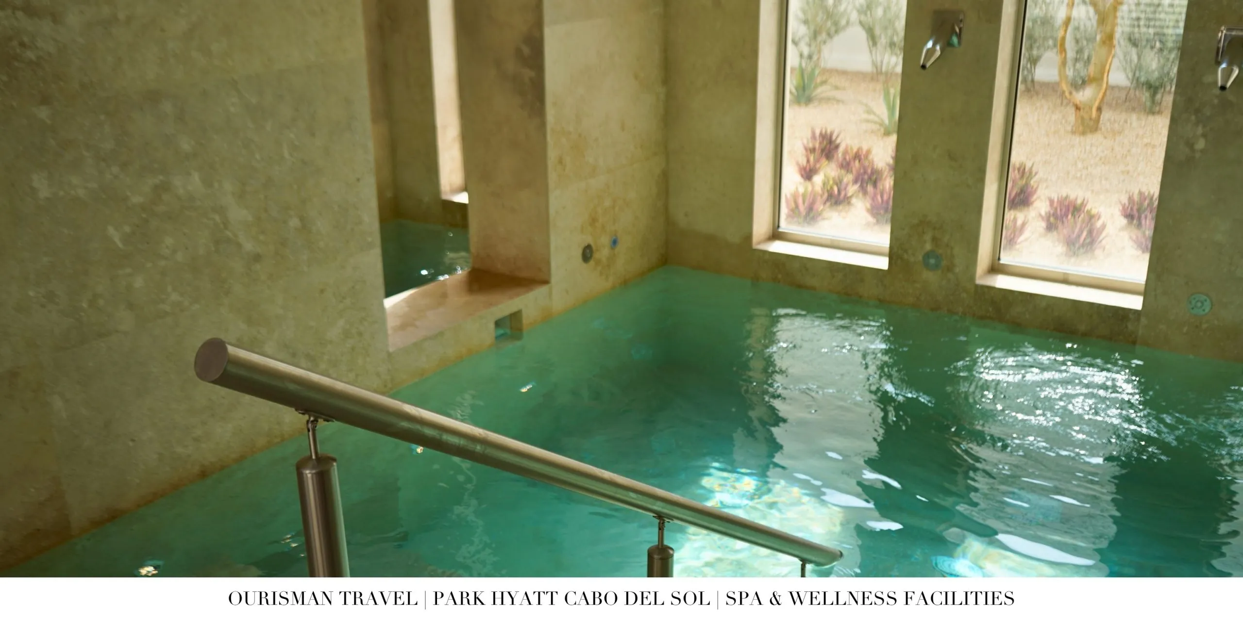 Hydrotherapy facilities at the spa at Park Hyatt Cabo del Sol.