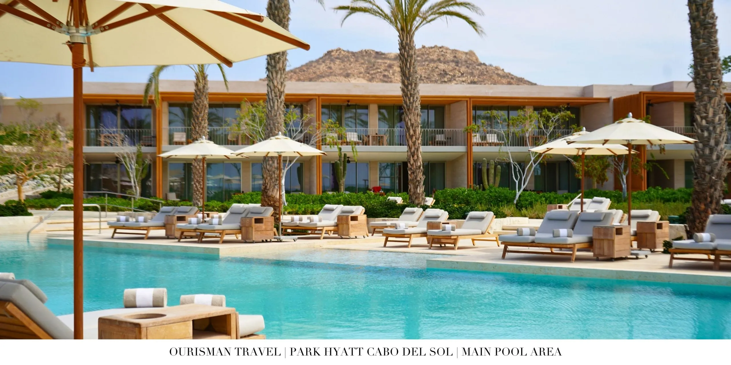 Oceanfront infinity pool at Park Hyatt Cabo del Sol.