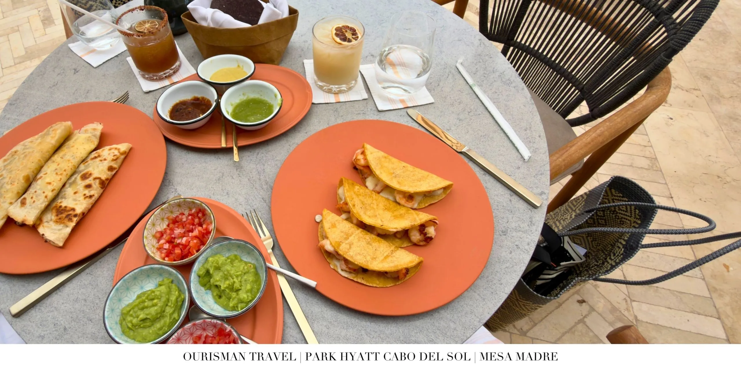 Signature entrée at Mesa Madre at Park Hyatt Cabo del Sol.