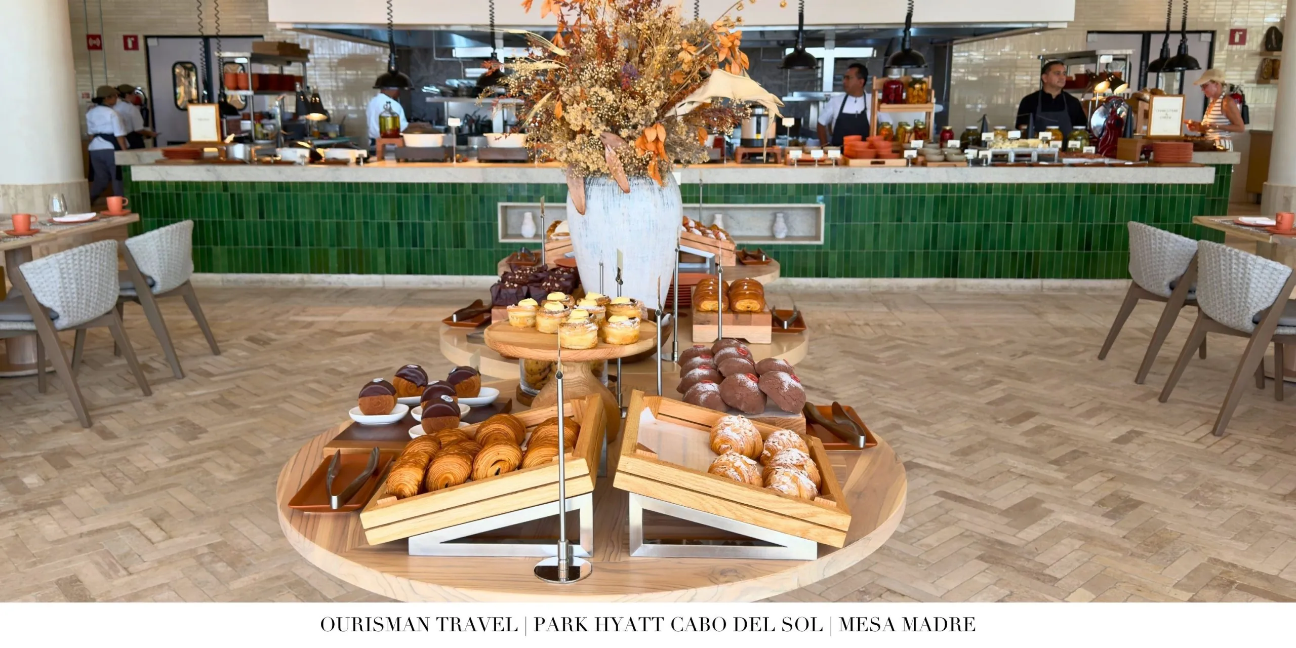 Fresh breakfast spread at Mesa Madre at Park Hyatt Cabo del Sol.