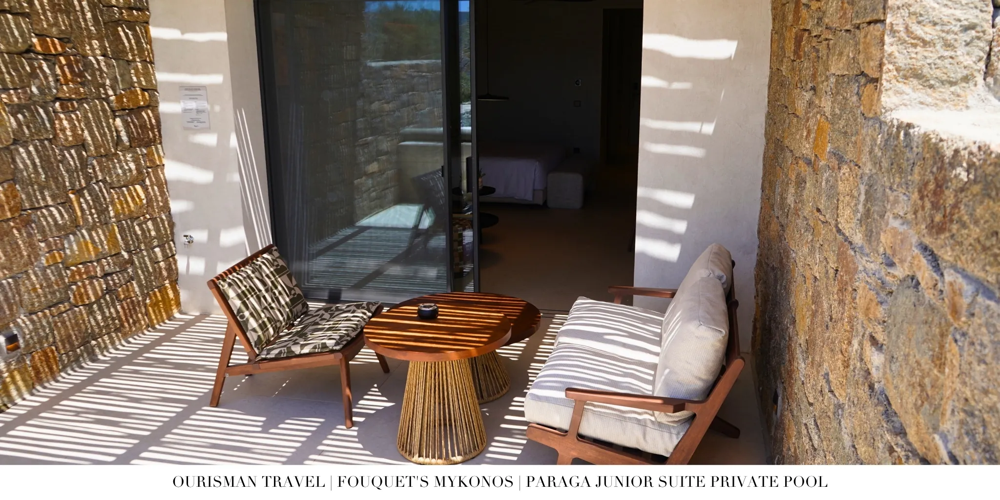 Paraga Junior Suite terrace Fouquet’s Mykonos