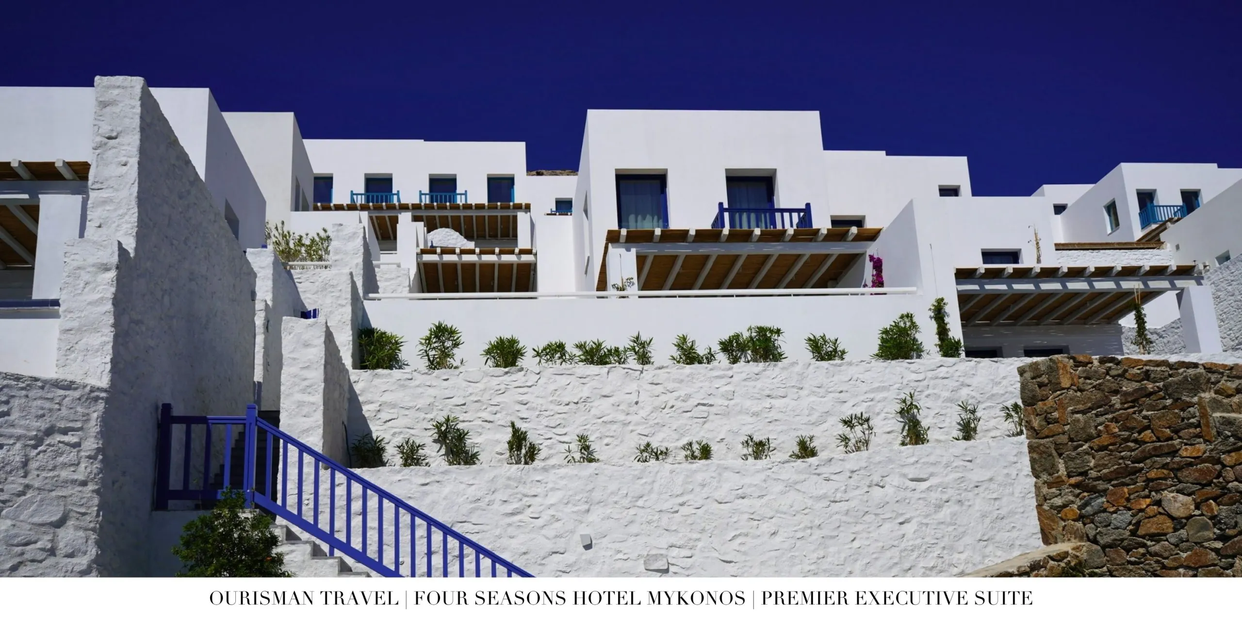 Exterior of the Premier Executive Suite at Four Seasons Mykonos