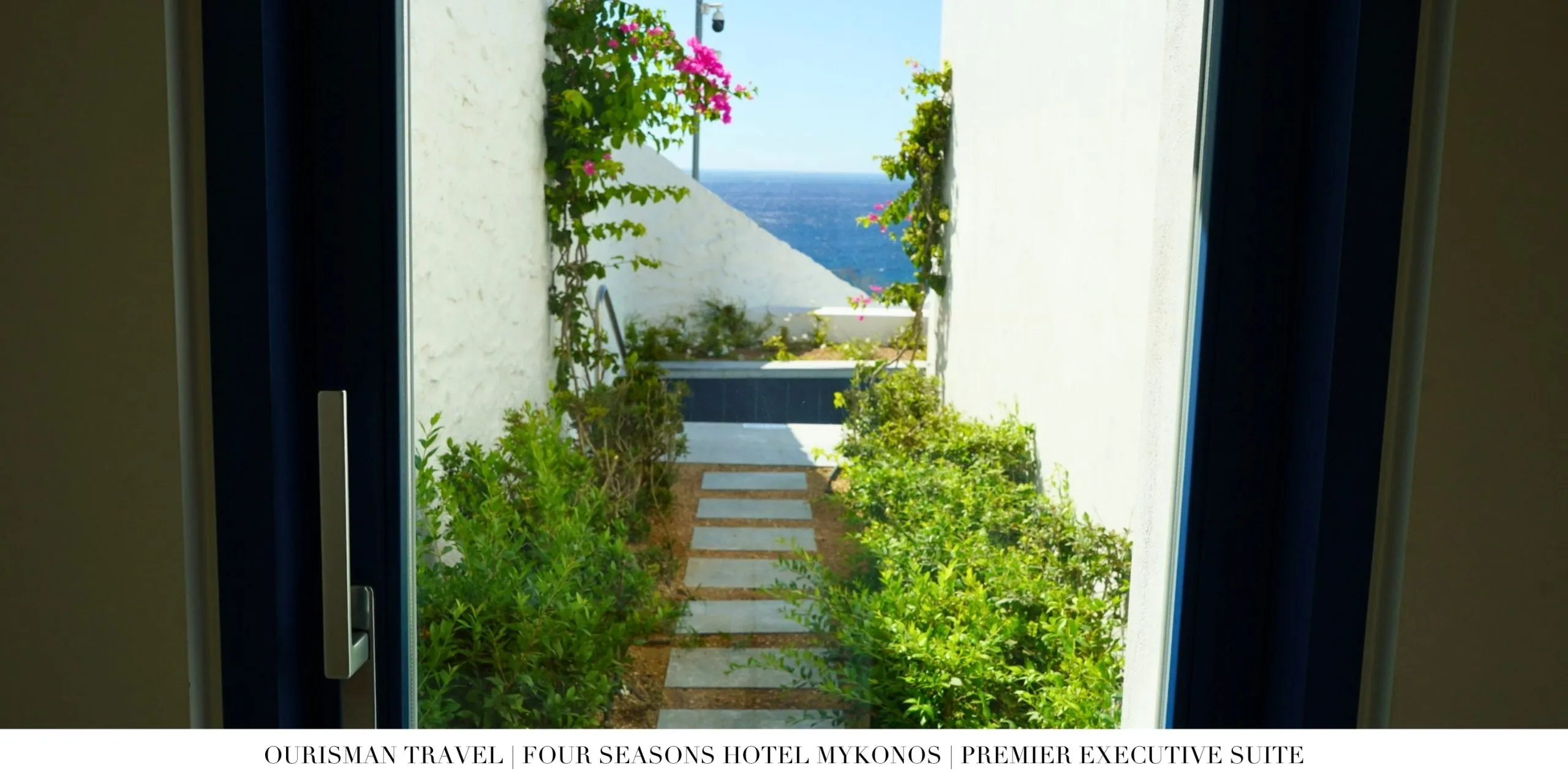 Private terrace of the Premier Executive Suite at Four Seasons Mykonos