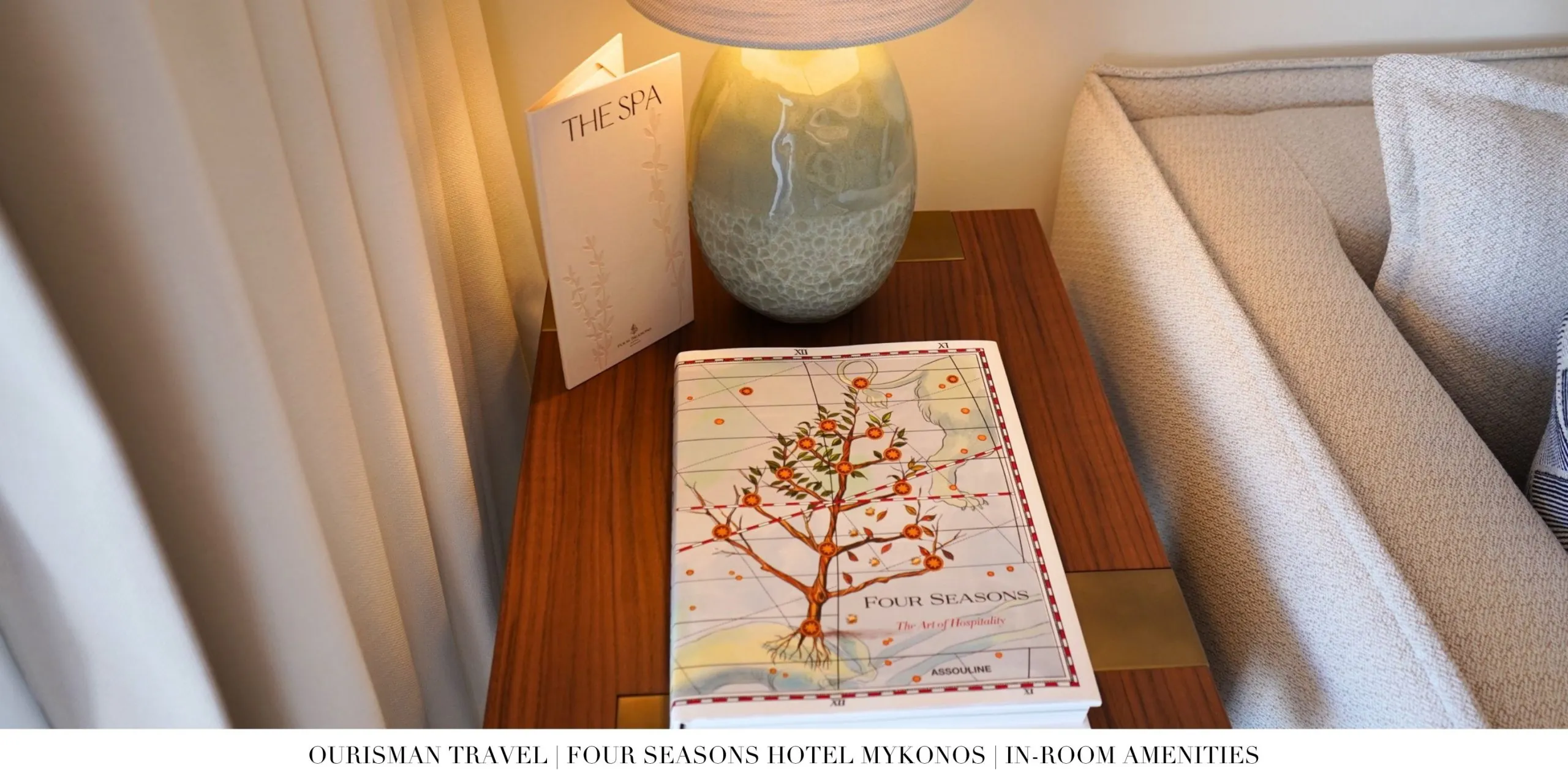 Assouline Four Seasons book in the One-Bedroom Sea-View Suite at Four Seasons Mykonos
