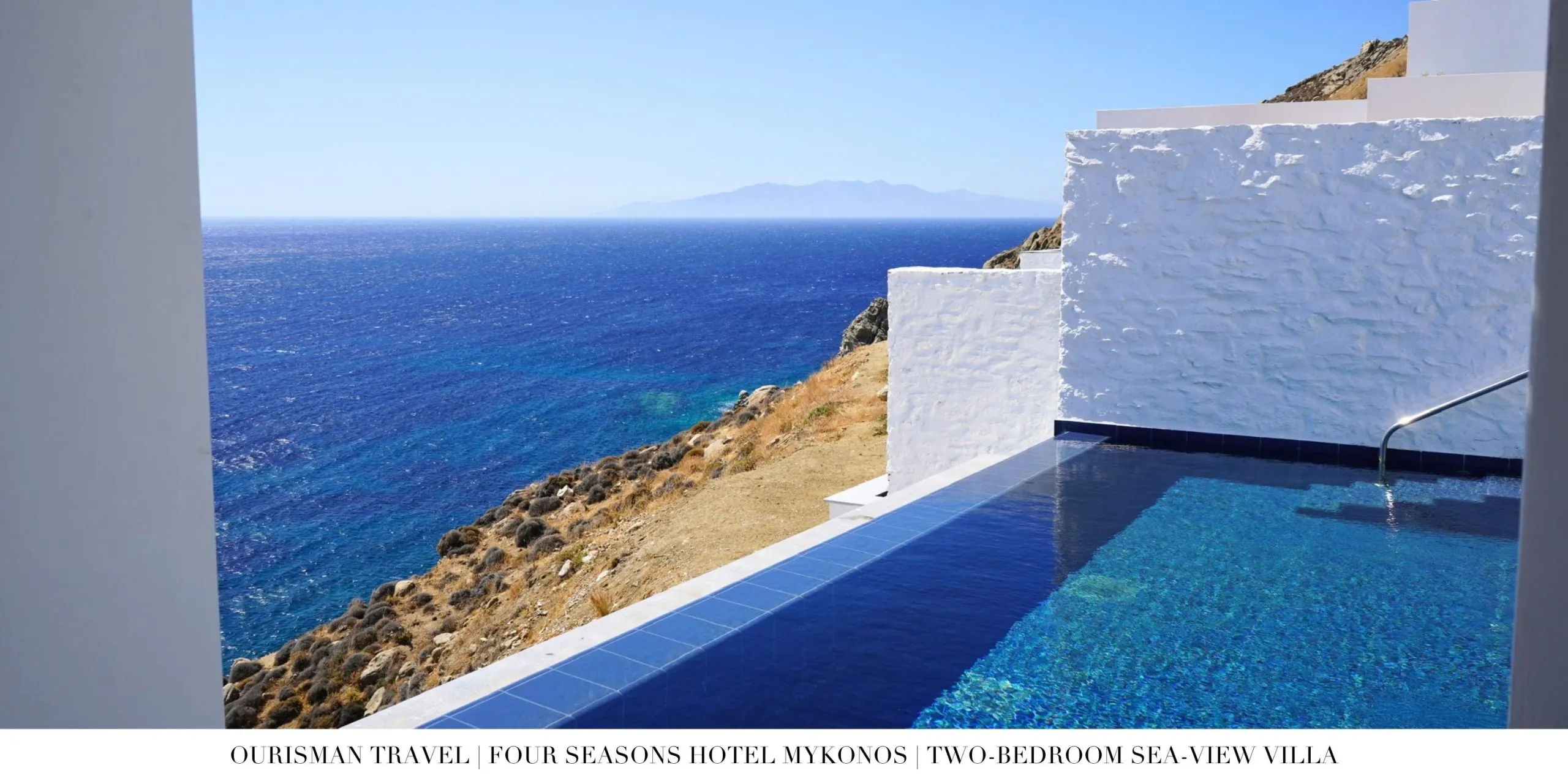 Private pool at the Two-Bedroom Sea-View Villa at Four Seasons Mykonos