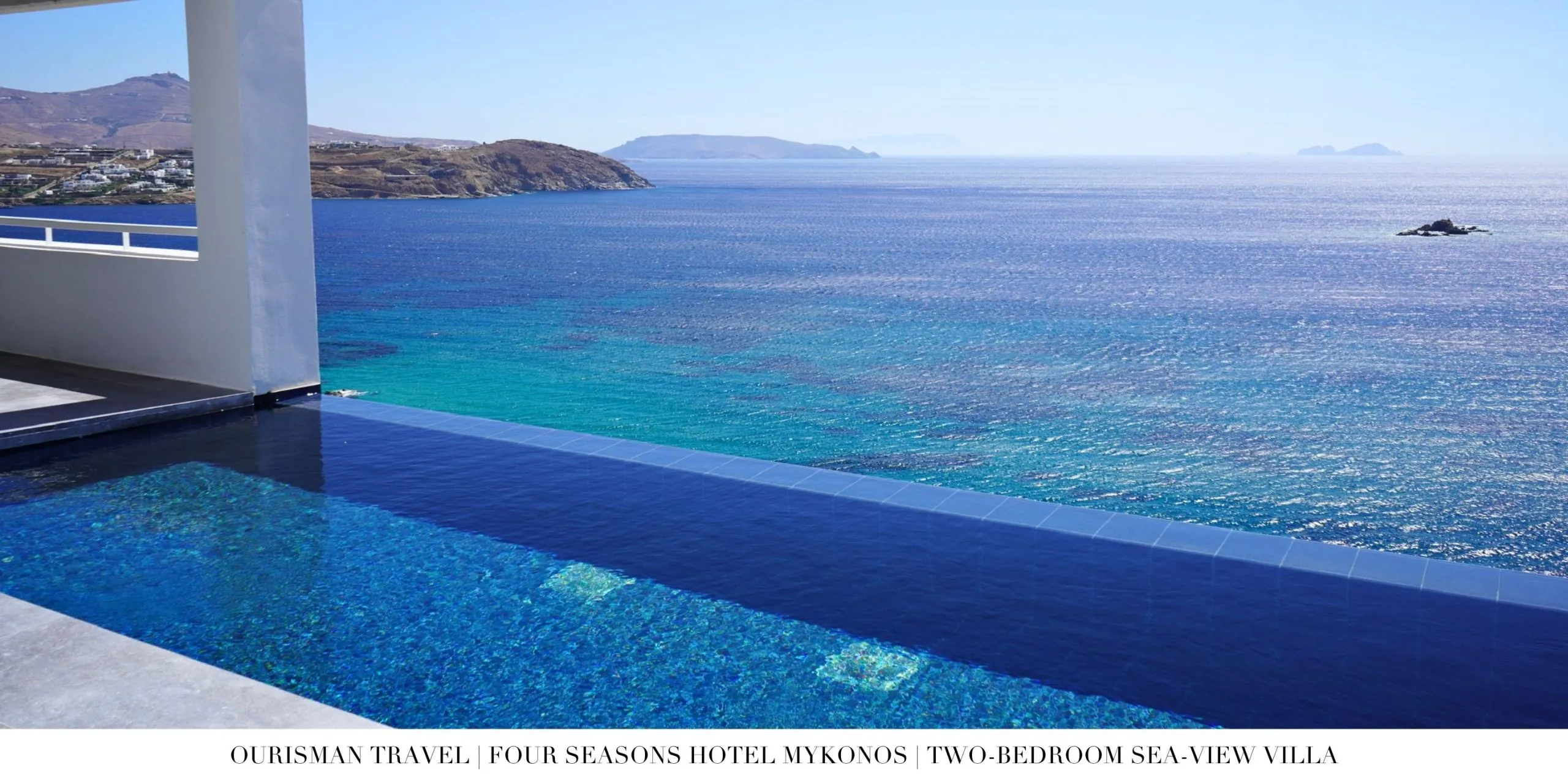 Private pool at the Two-Bedroom Sea-View Villa at Four Seasons Mykonos