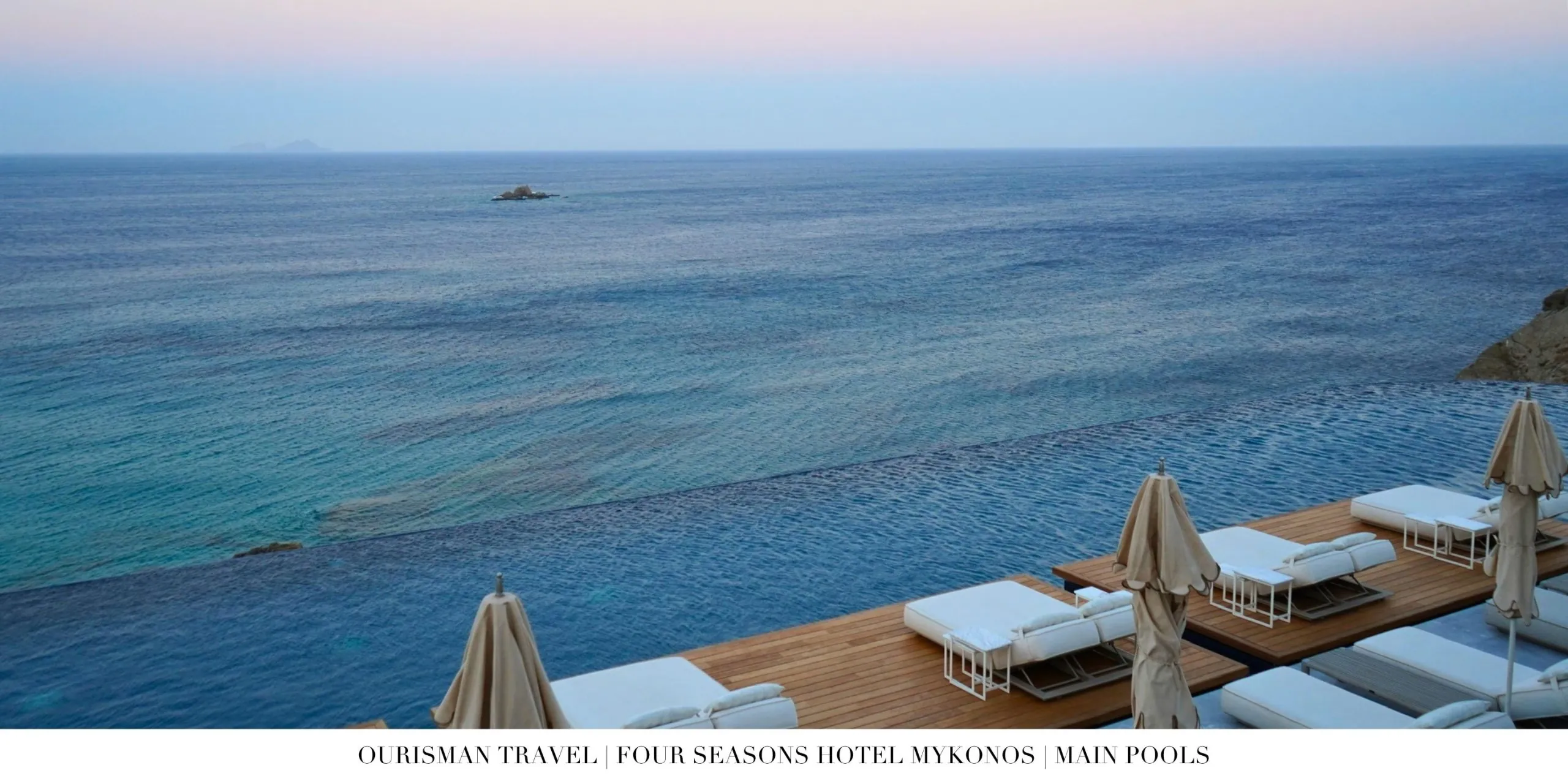 View from the pool at Four Seasons Mykonos