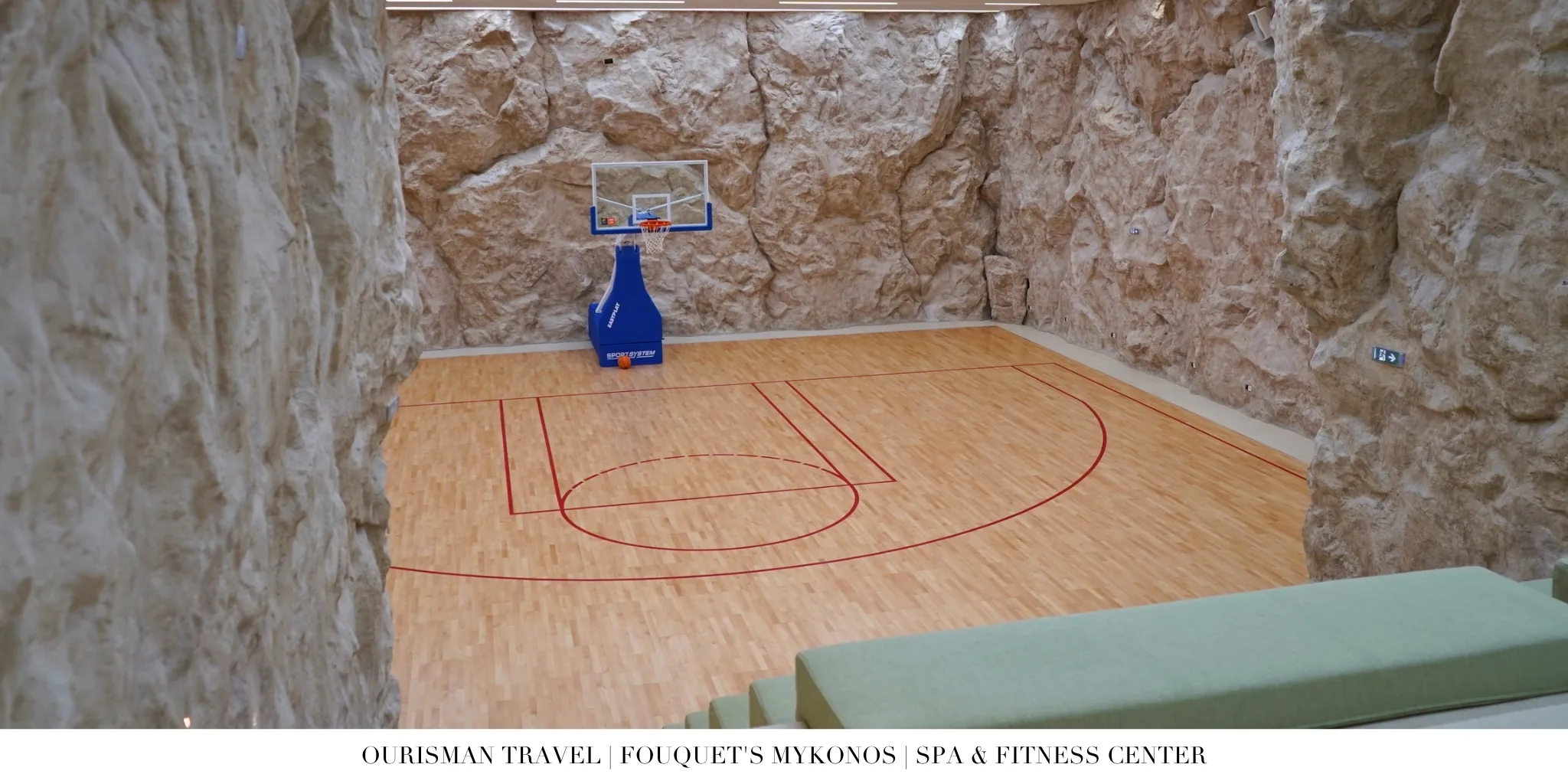 Fouquet’s Mykonos NBA-standard basketball court