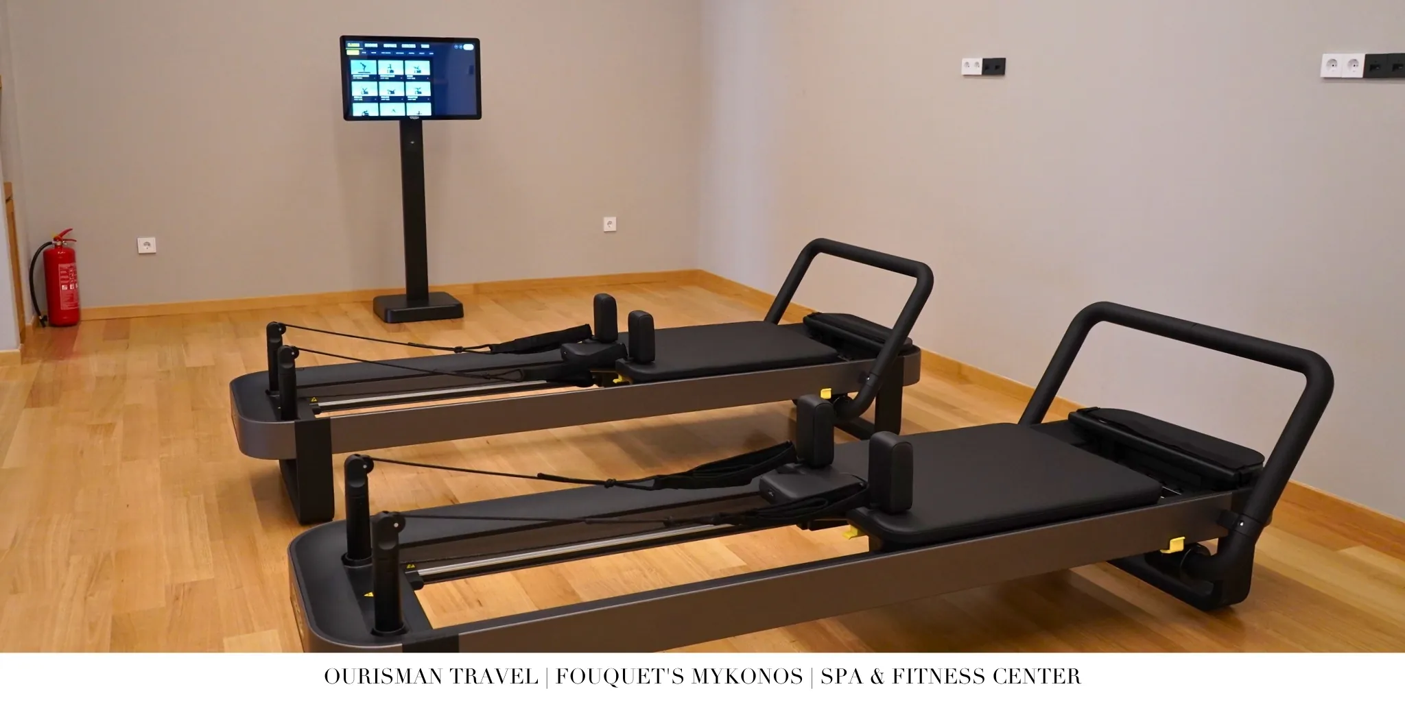 Fouquet’s Mykonos reformer Pilates machines