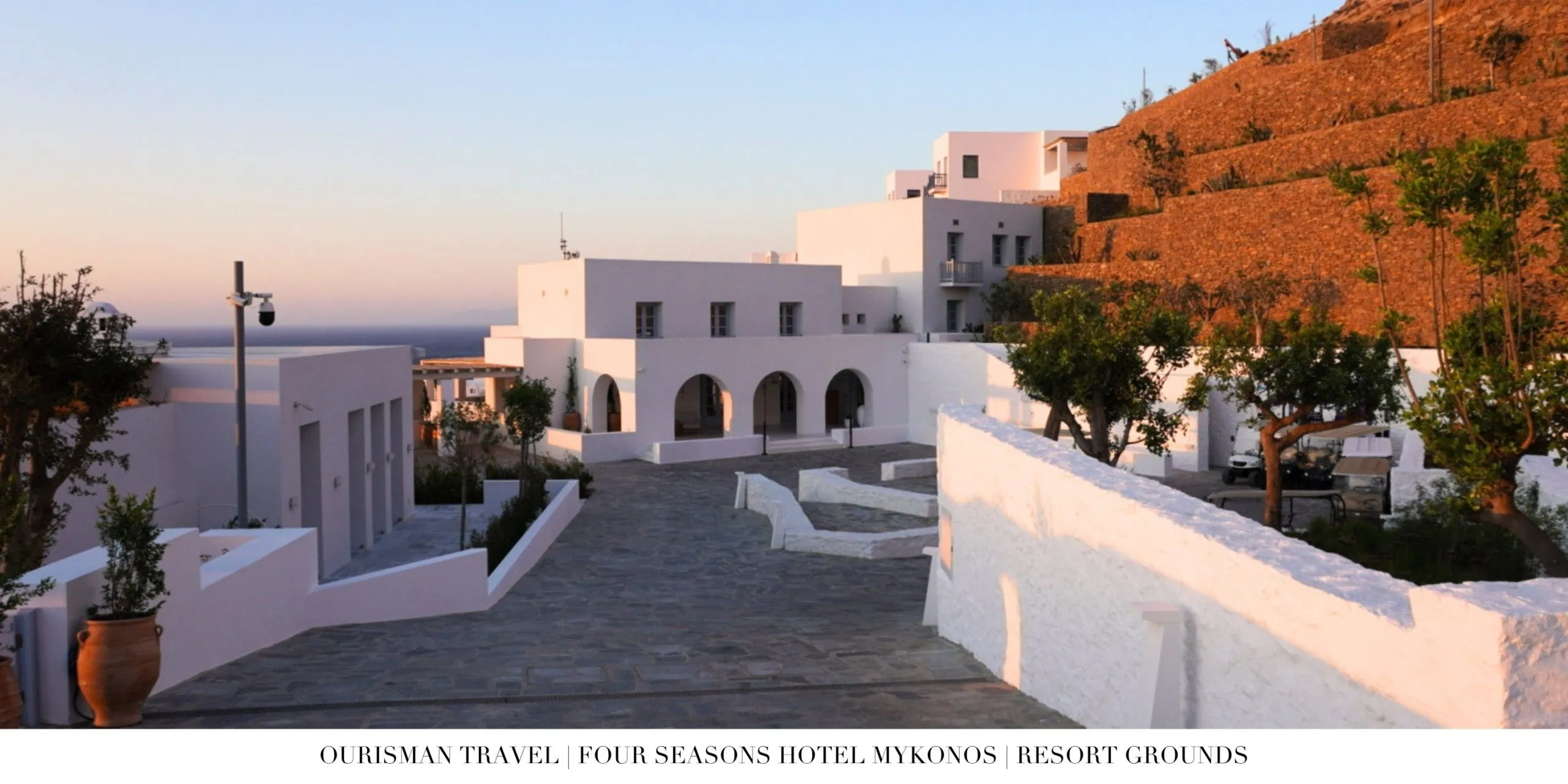 Arrival area at Four Seasons Mykonos
