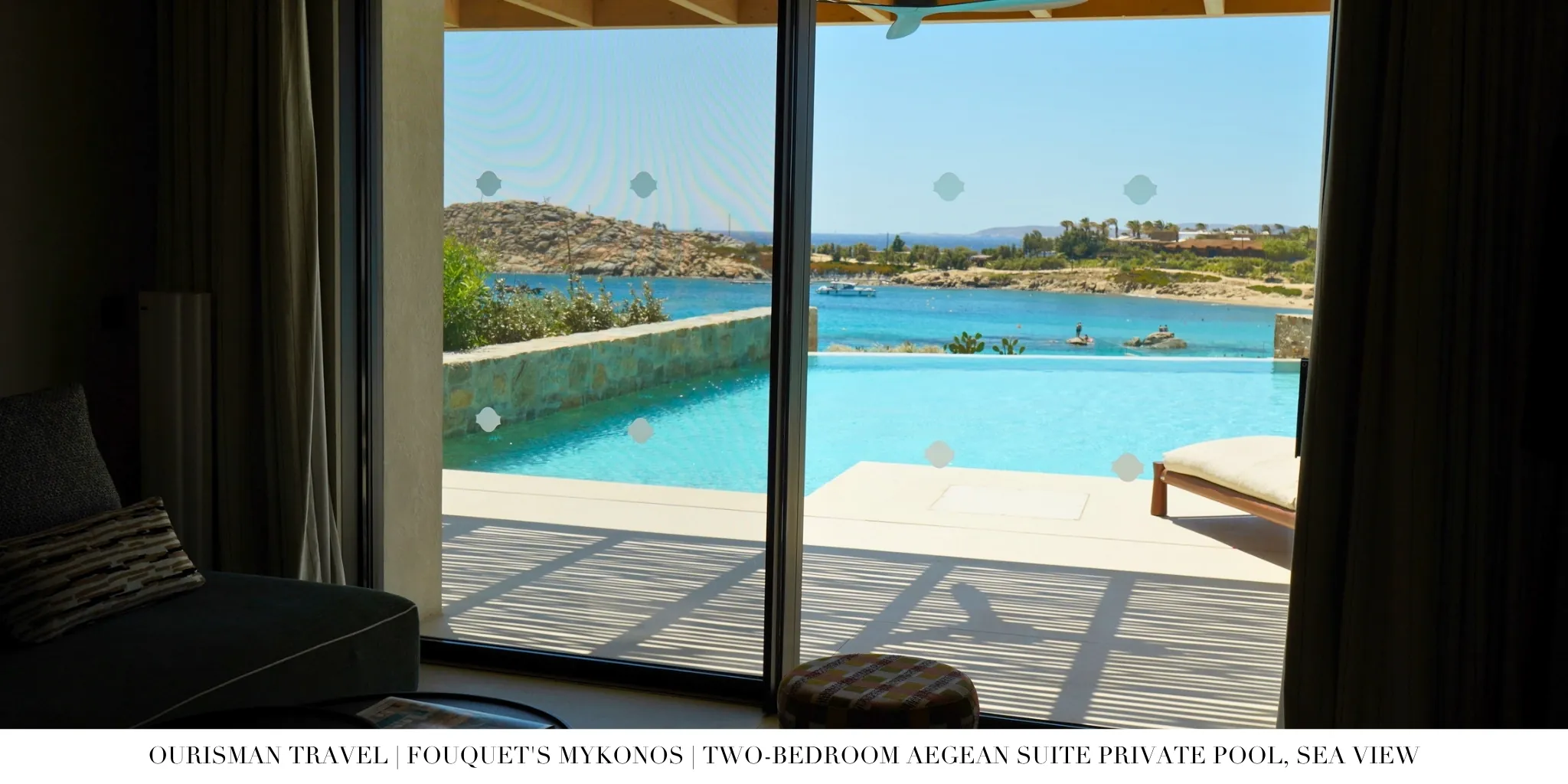 Fouquet’s Mykonos two-bedroom suite private pool sea view